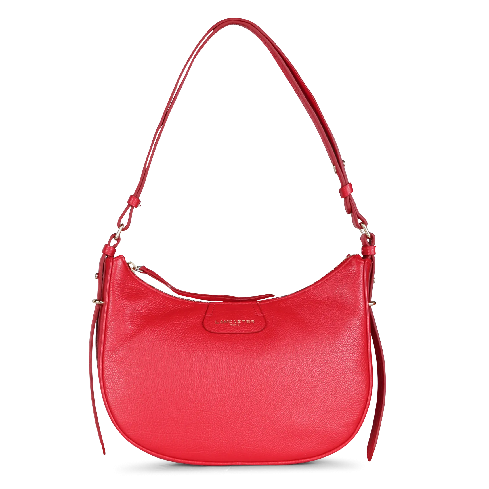 Schultertasche aus Leder Rot DUNE