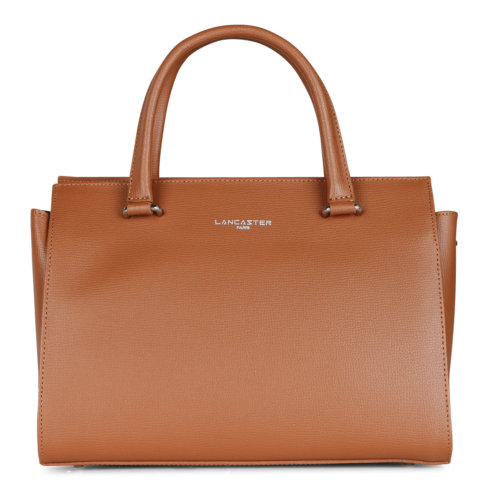 Shopper aus genarbtem Leder Braun SIERRA