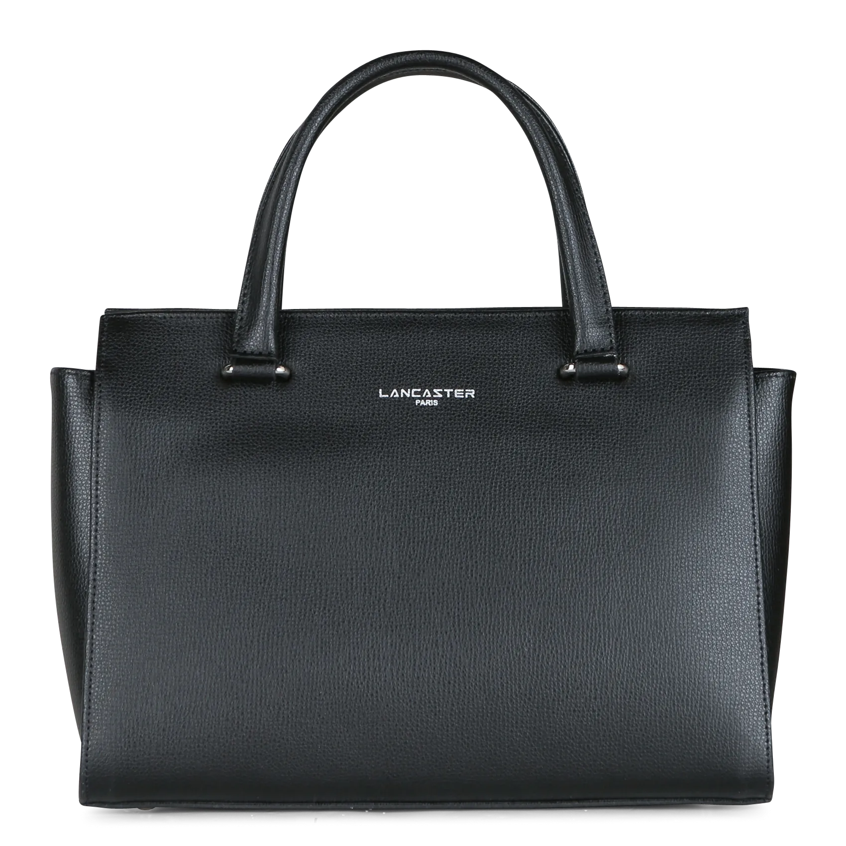 Shopper aus genarbtem Leder Schwarz SIERRA