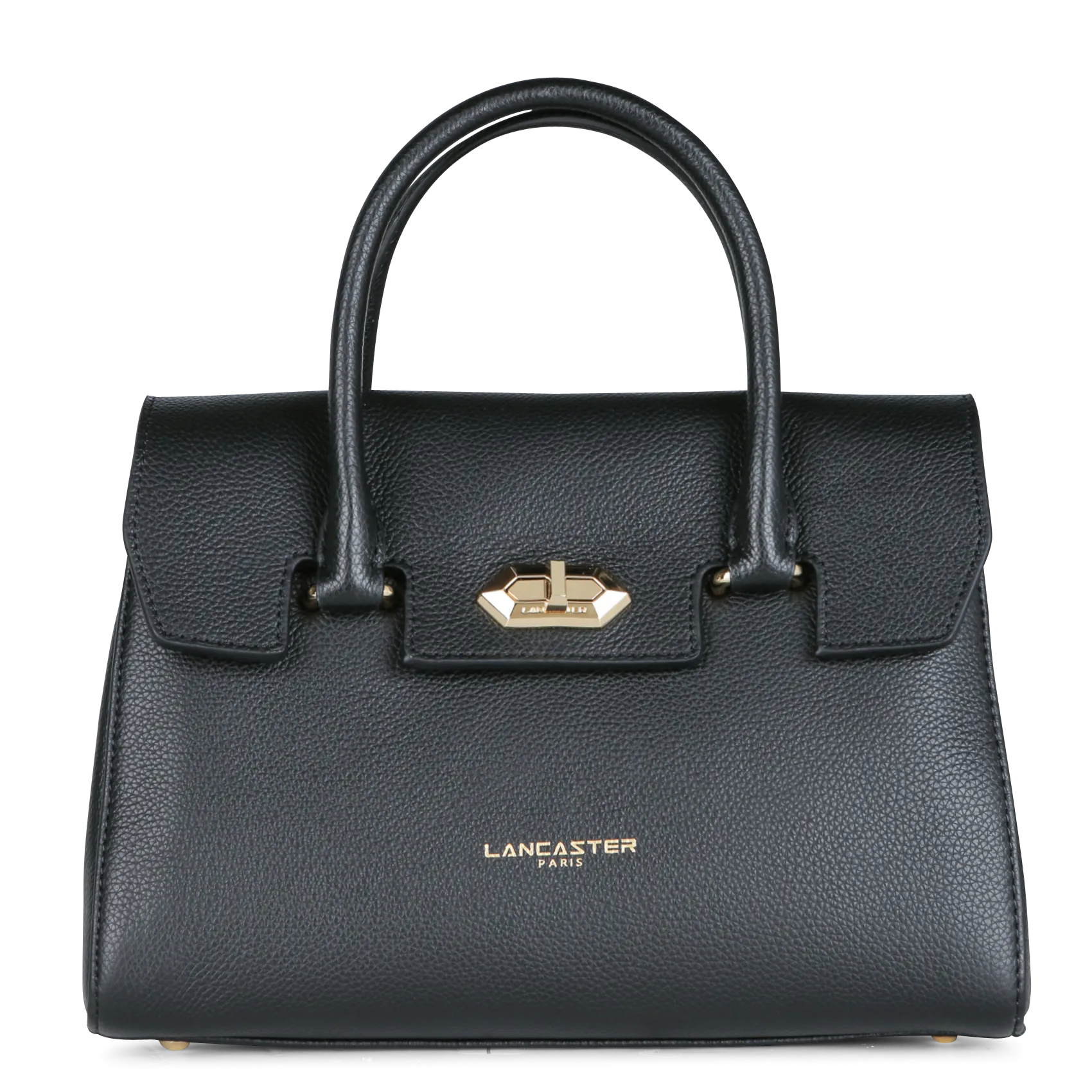 Umhängetasche aus genarbtem Leder Schwarz MILANO COSMOS