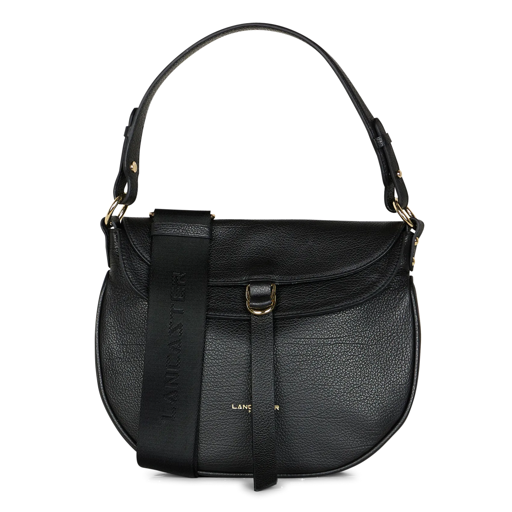 Umhängetasche aus Leder Schwarz DUNE GAIA