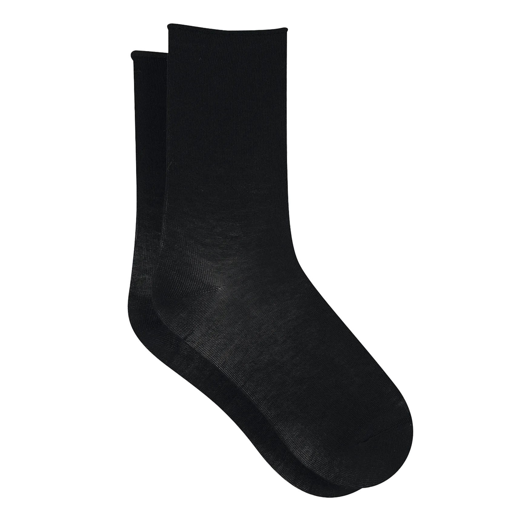 Baumwollsocken mit Logo Schwarz FLEUR DE PEAU