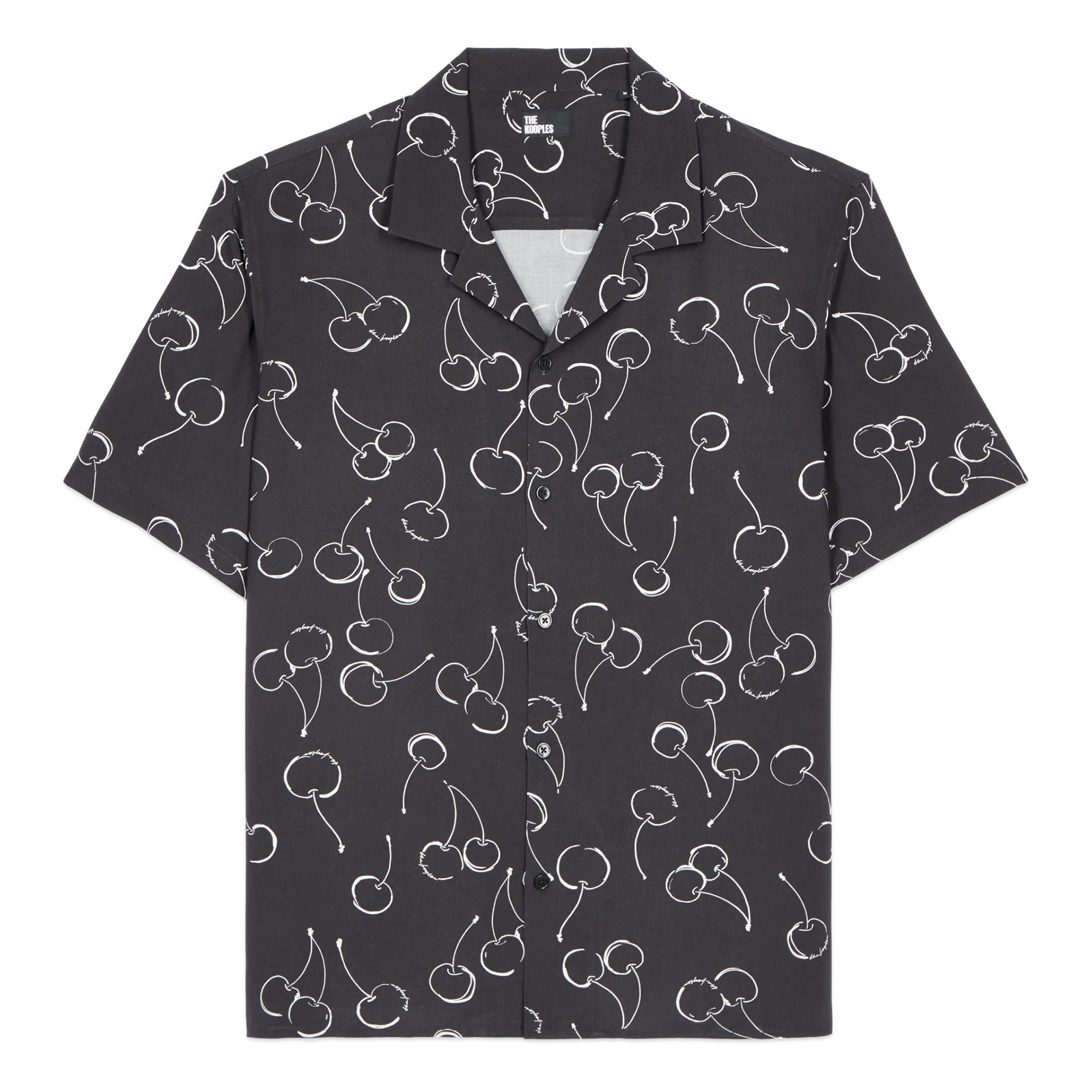 Ärmelloses Hemd mit Print Schwarz