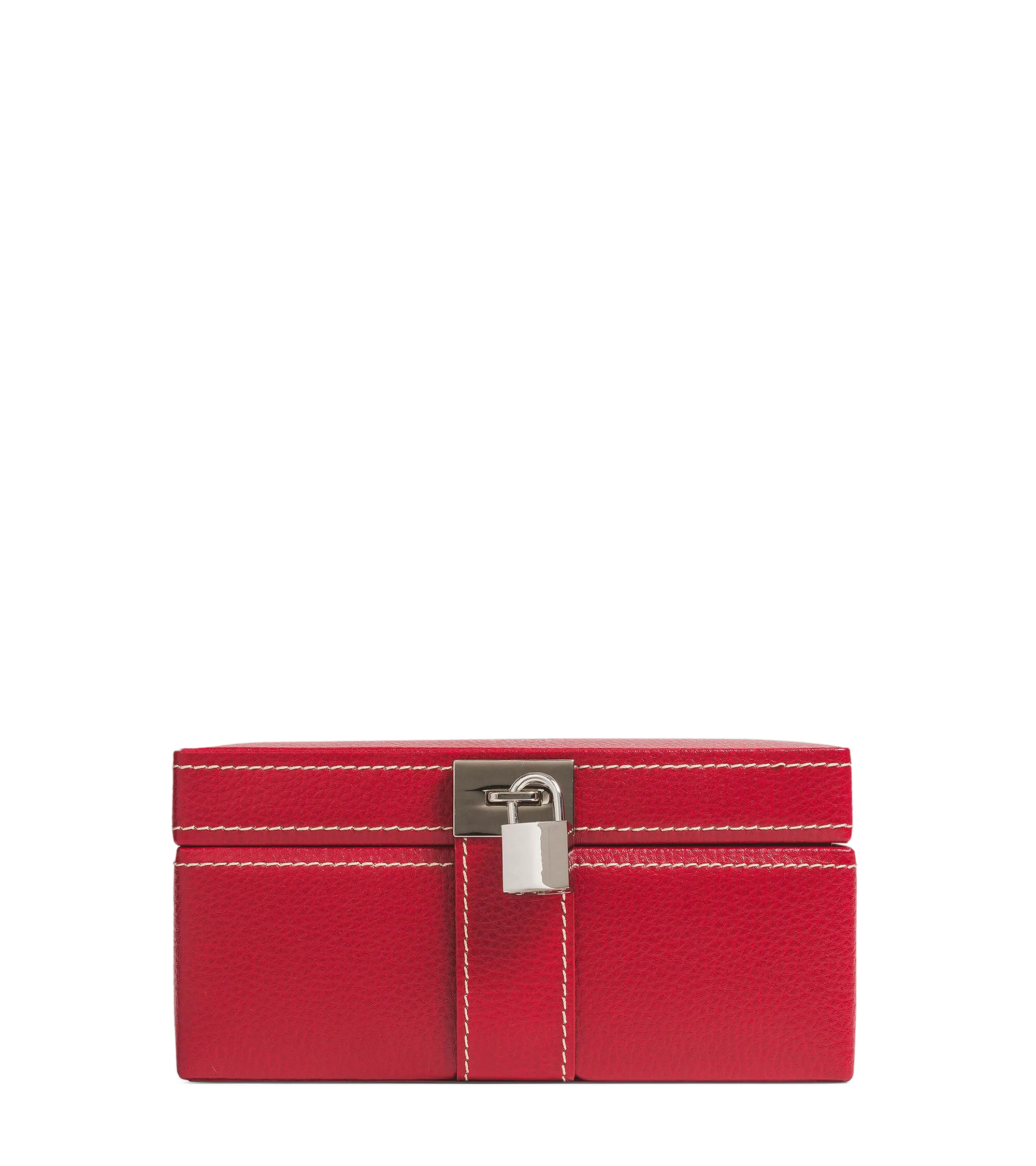 Schmuckkästchen aus Leder Rot