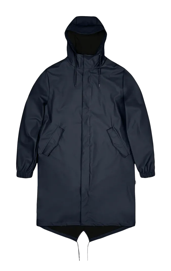 Wasserdichter Parka mit Kapuze Blau