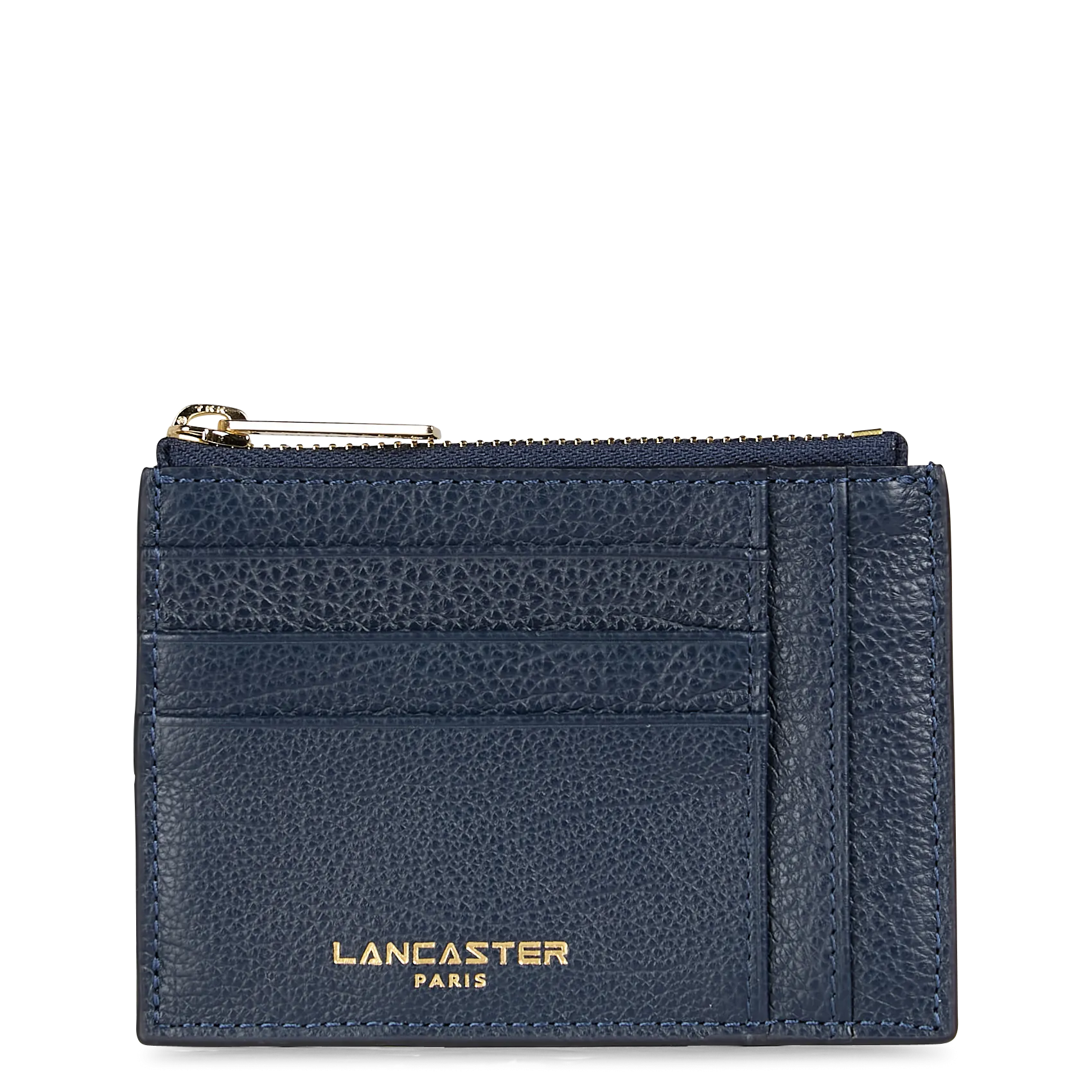 Leder-Kartenhalter Blau DUNE