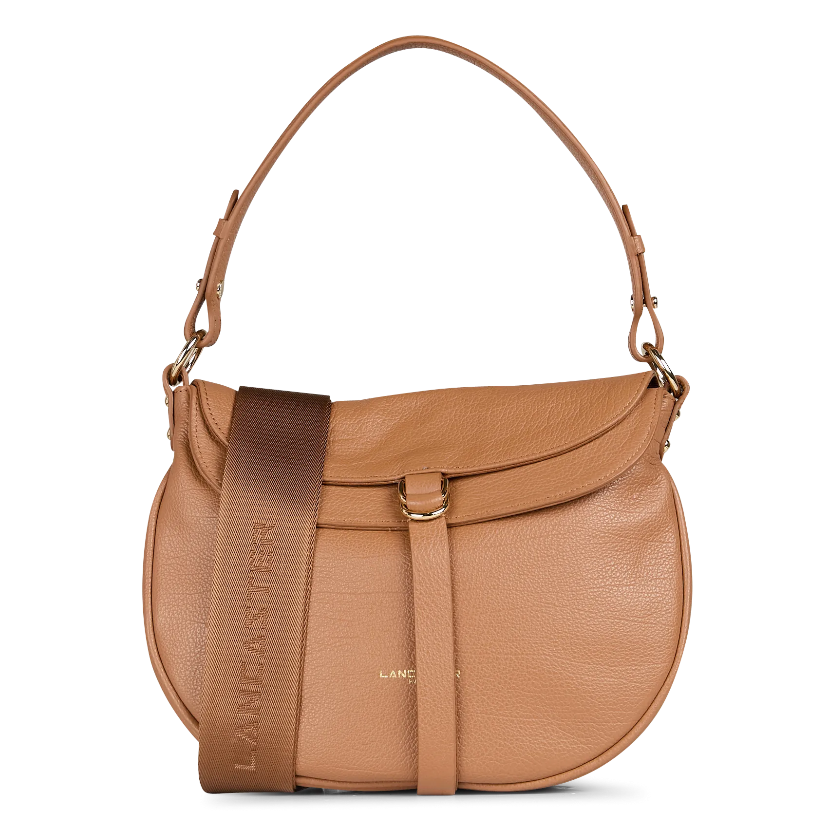 Umhängetasche aus Leder Braun DUNE GAIA