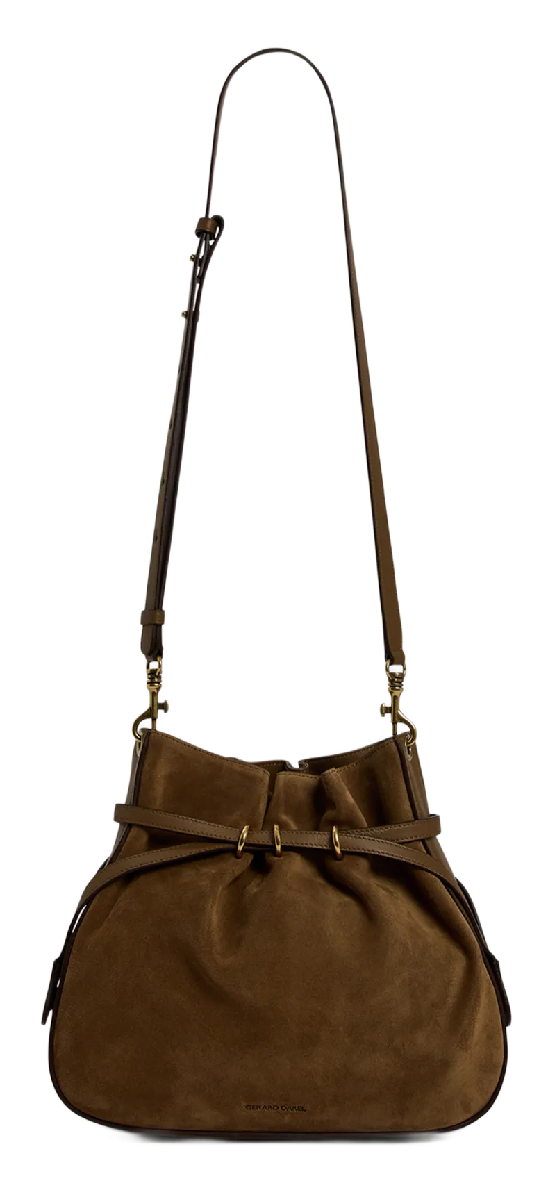 Beuteltasche aus Leder Grun ROMY