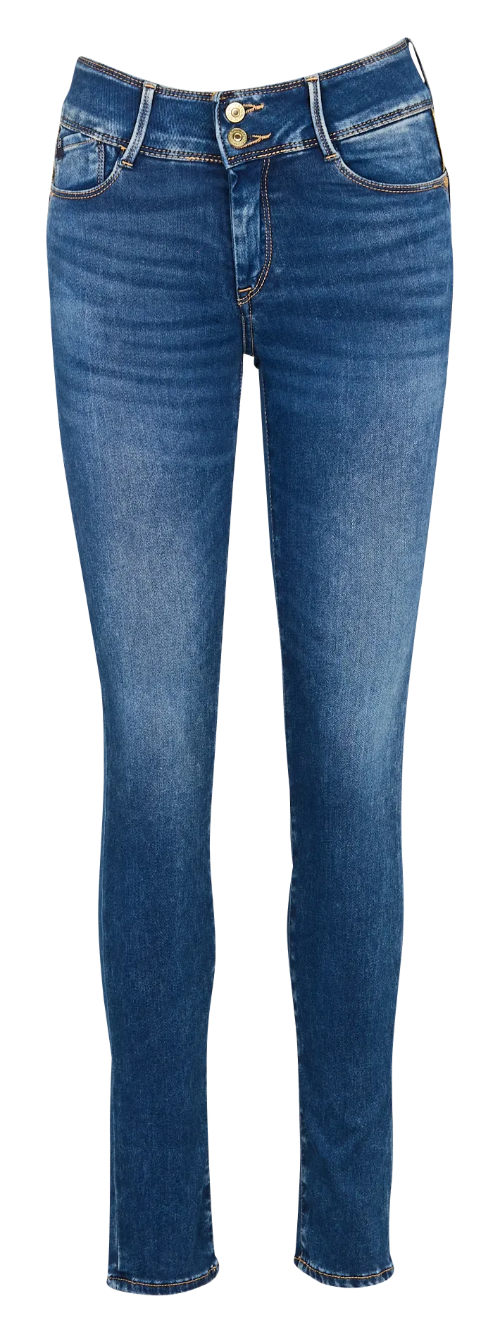 Slim Fit Jeans aus Baumwoll-Mix Blau ULTRPULC