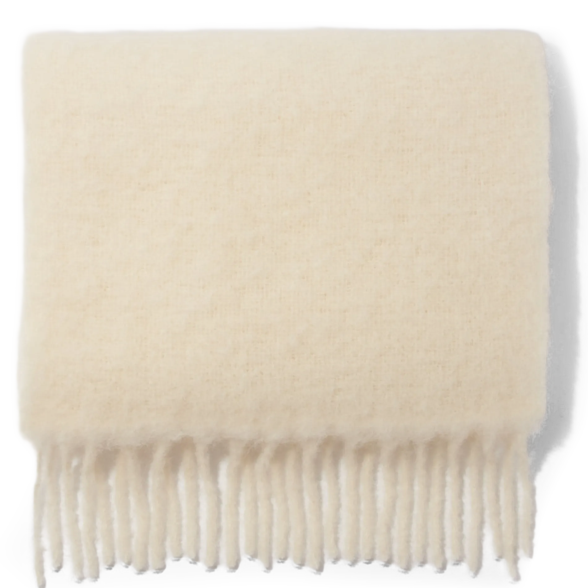 Schal aus Wolle und Seide Beige