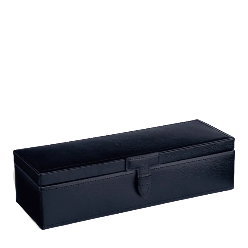 Kästchen für fünf Armbanduhren Blau