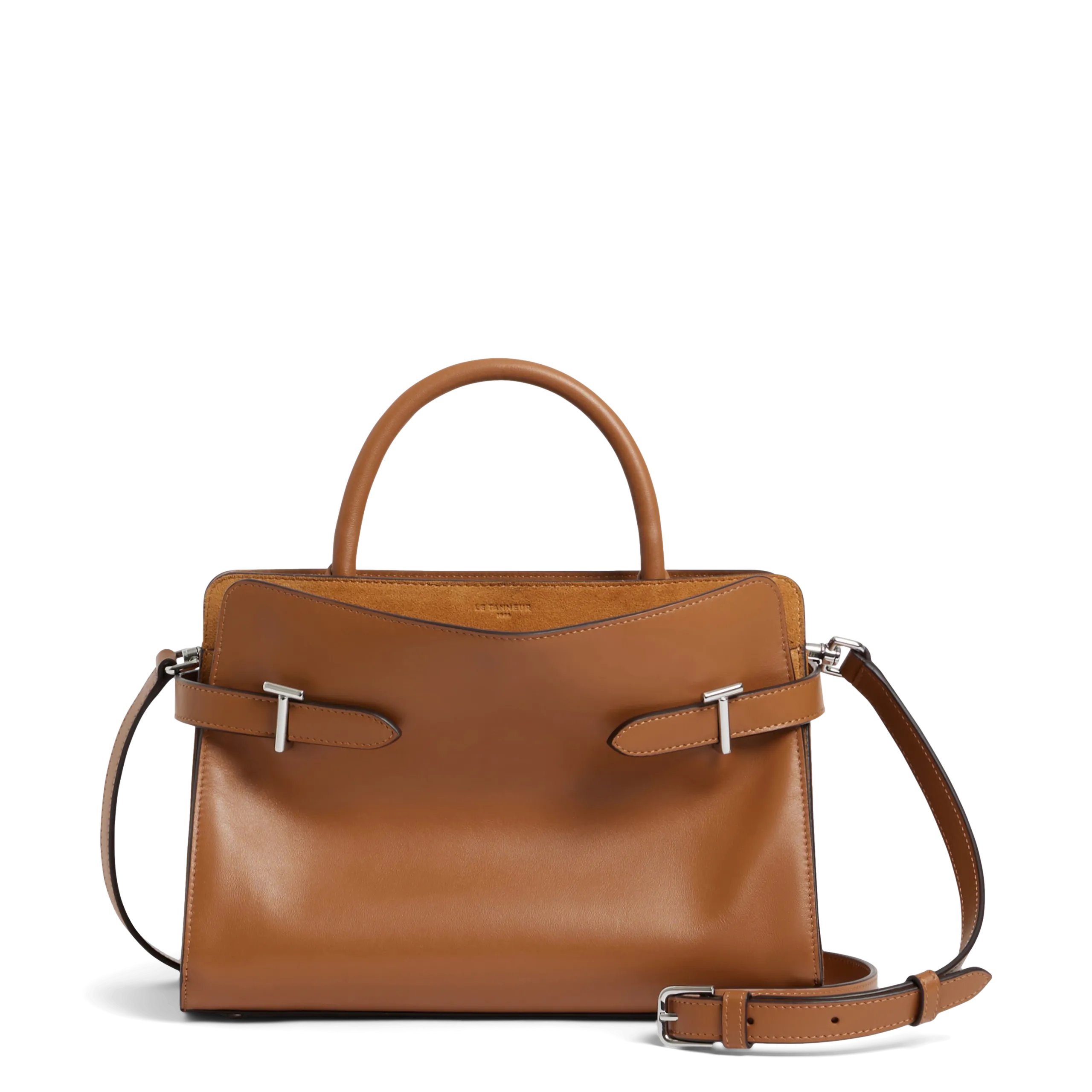 Mittelgroße Ledertasche Braun EMIE