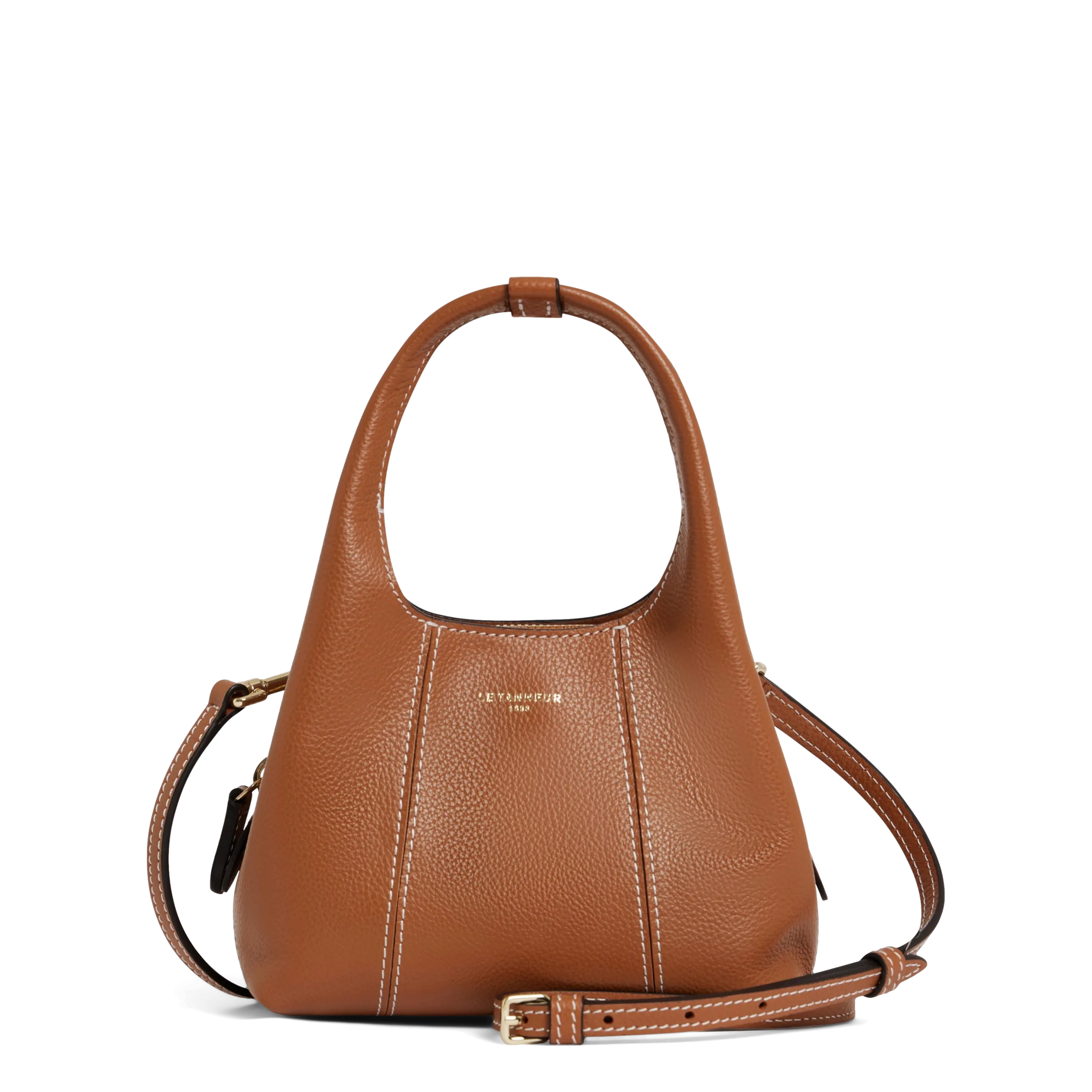 Mini-Handtasche aus Leder Braun JULIETTE