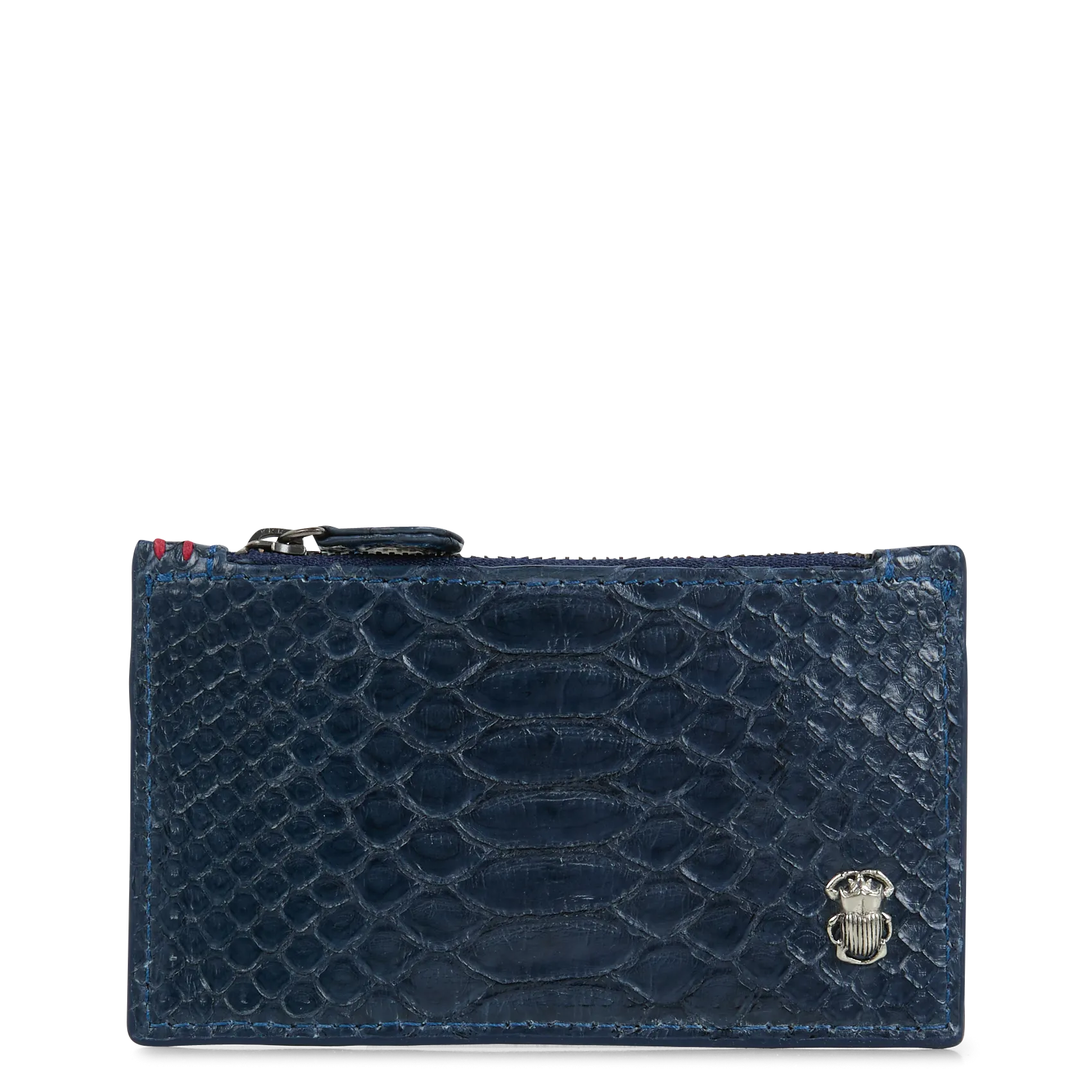 - 100 % Leder, - 6 Kartenschlitze, - 1 zentrale Tasche, - Maße: B10 x H7 cm. Blau HELENA