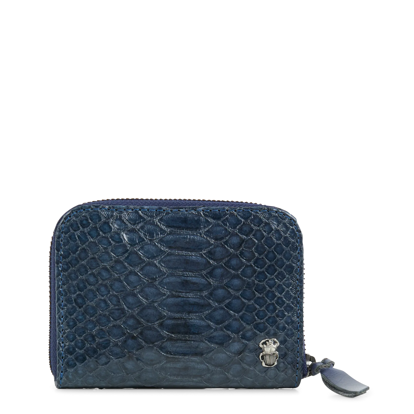 Leder-Geldbeutel Blau MINI BOB