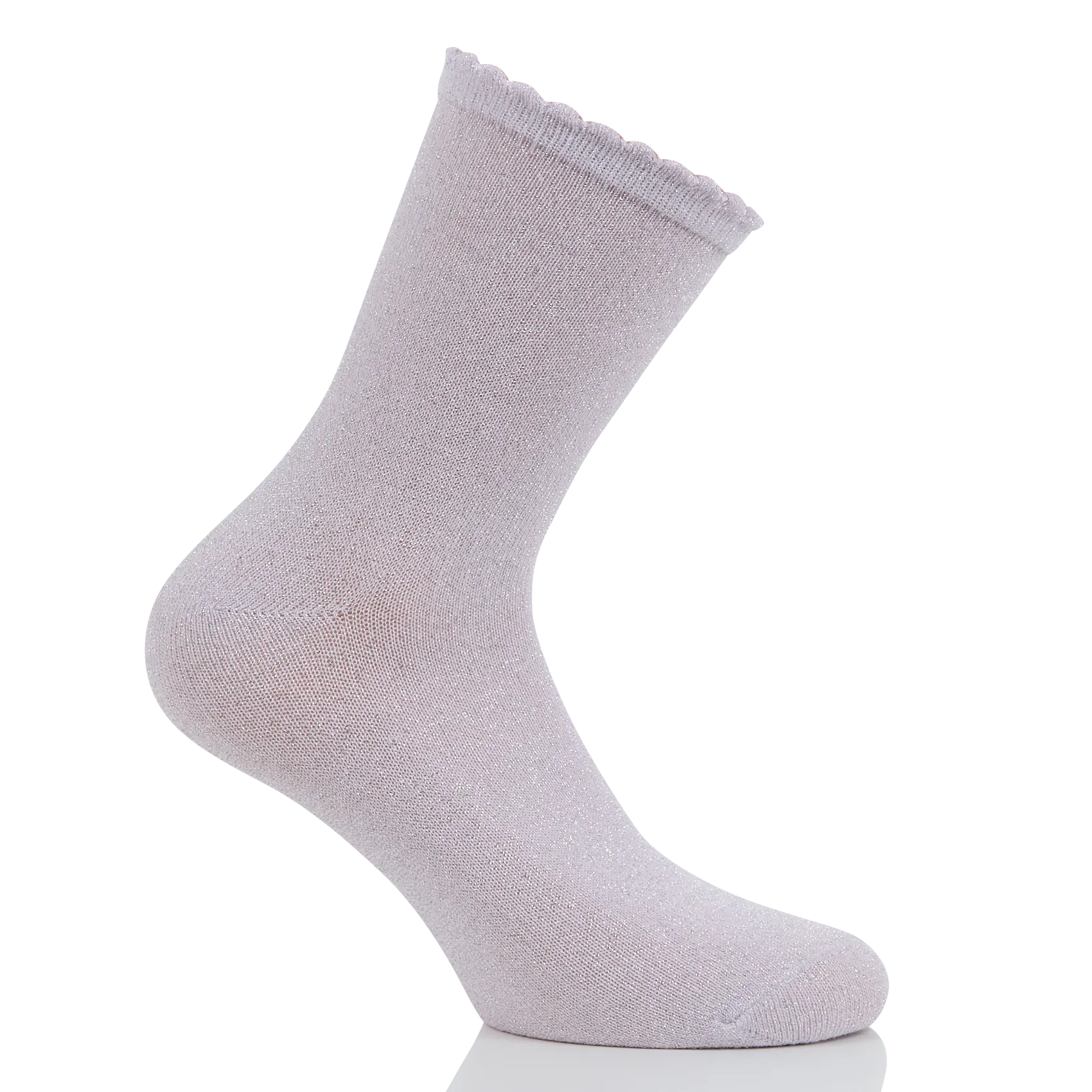 Glitzernde Socken aus Bio-Baumwollmischung Violett SEBBY