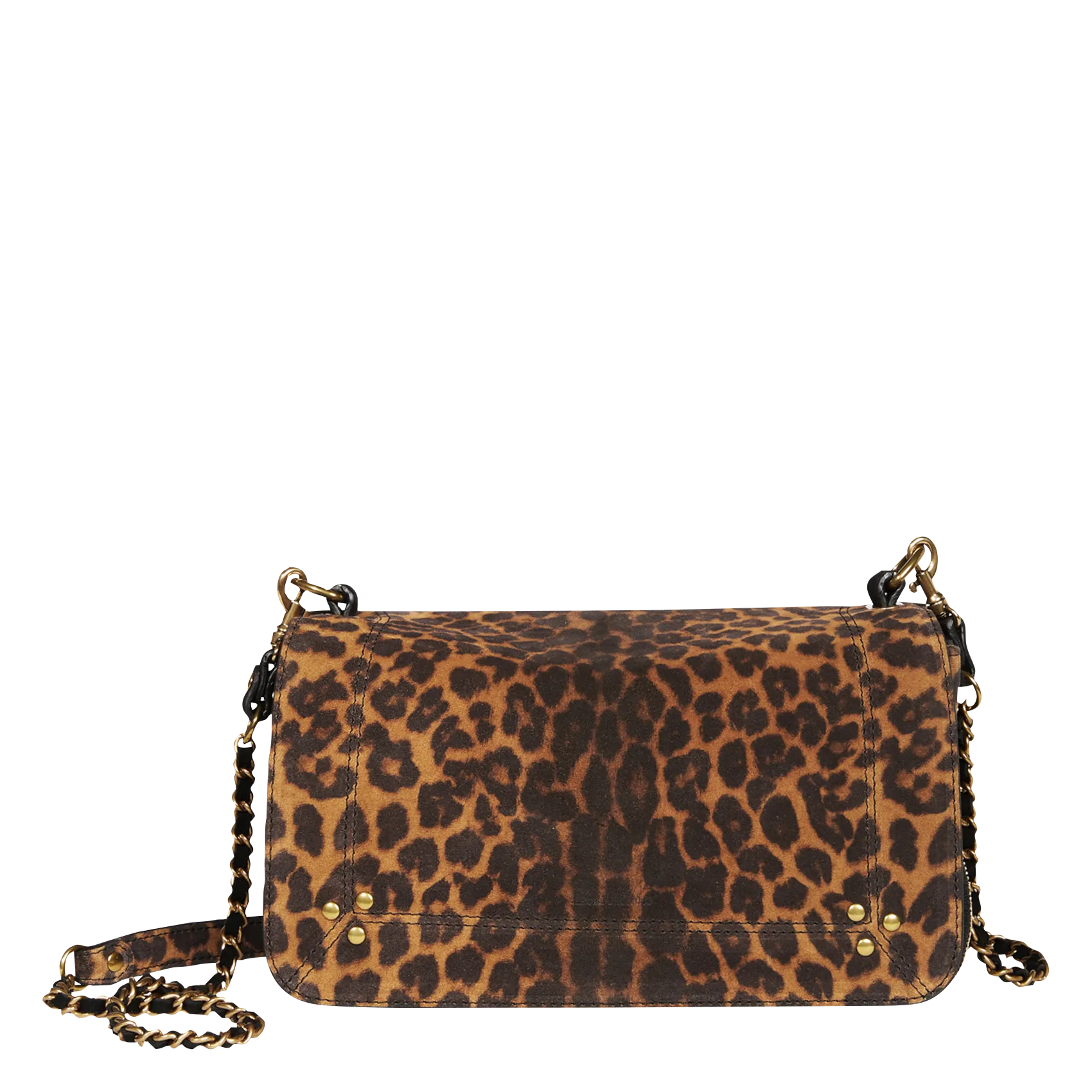 Umhängetasche aus Veloursleder Braun BOBI