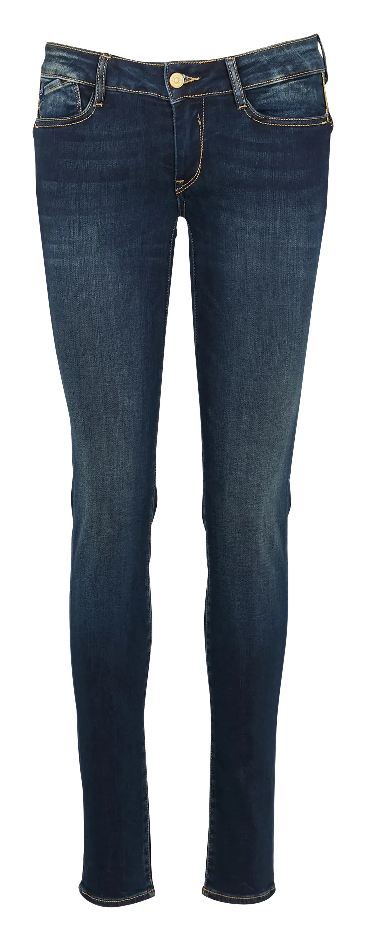 Slim Fit Jeans aus Baumwoll-Mix Blau PULP