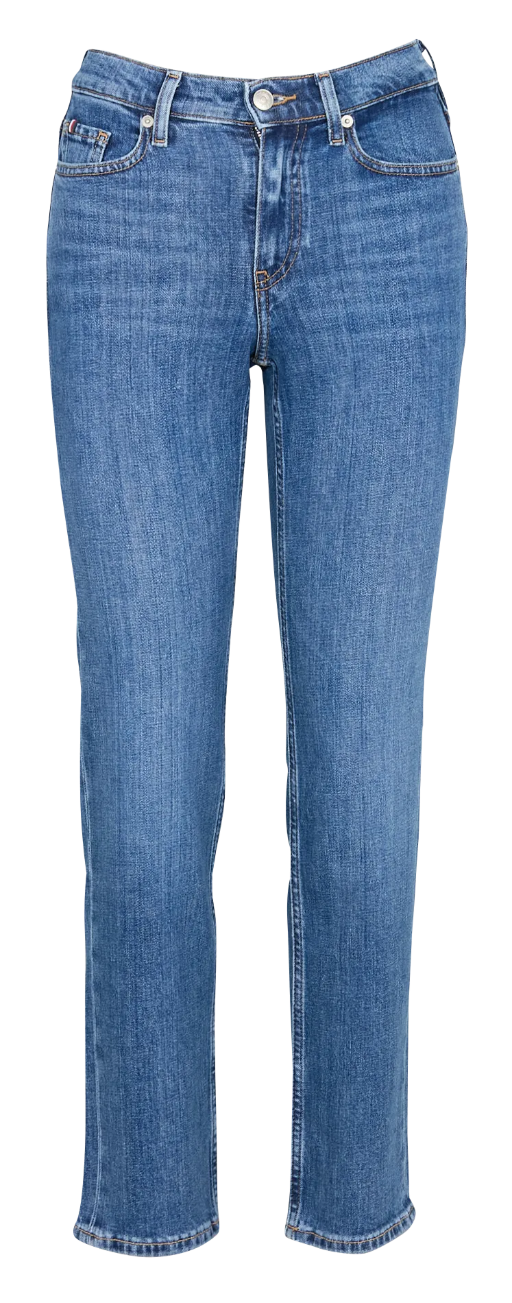 - Jeans mit 5 Taschen - Doppelschlaufe hinten Breite unten: 16 cm. Blau
