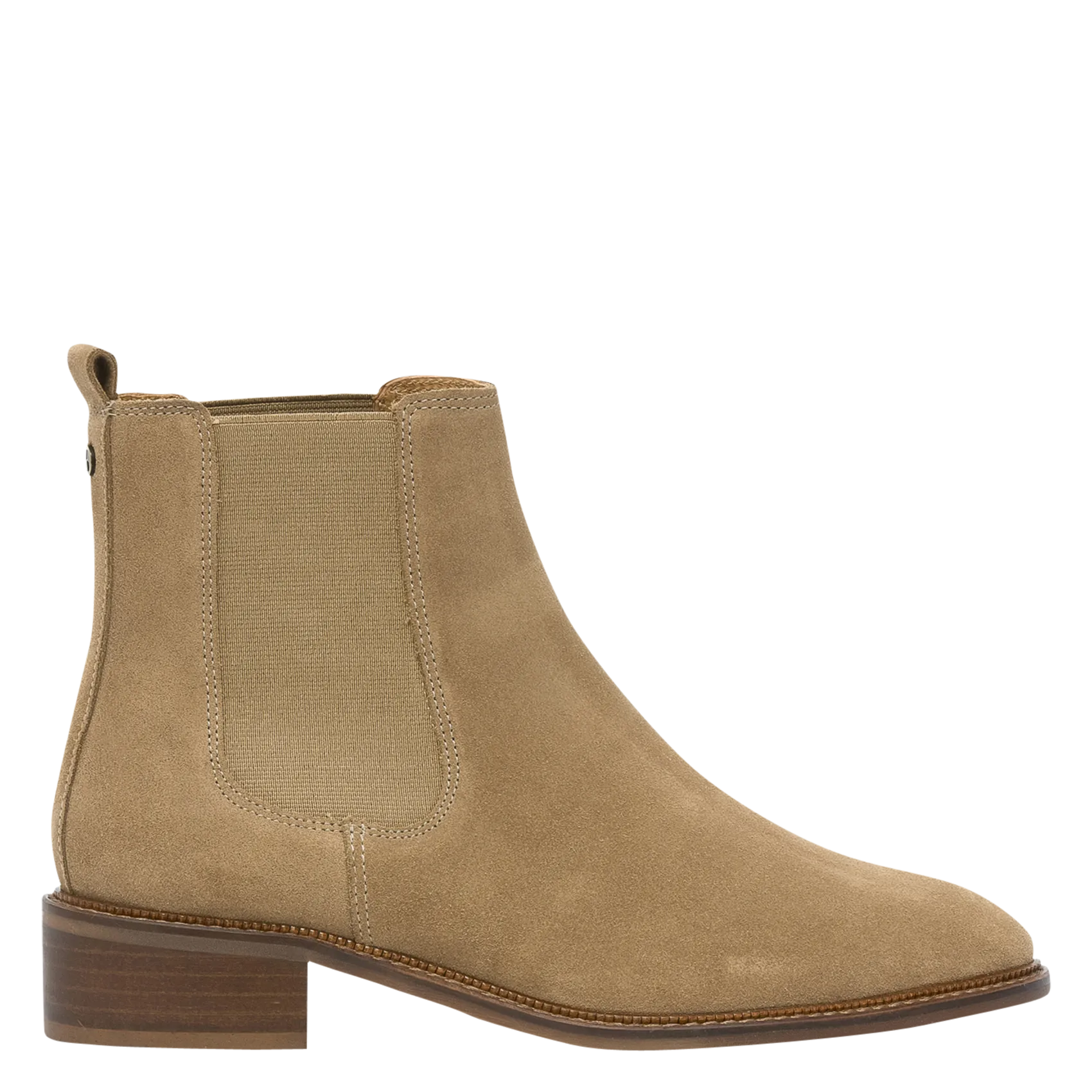 Boots aus Veloursleder Beige SELIA