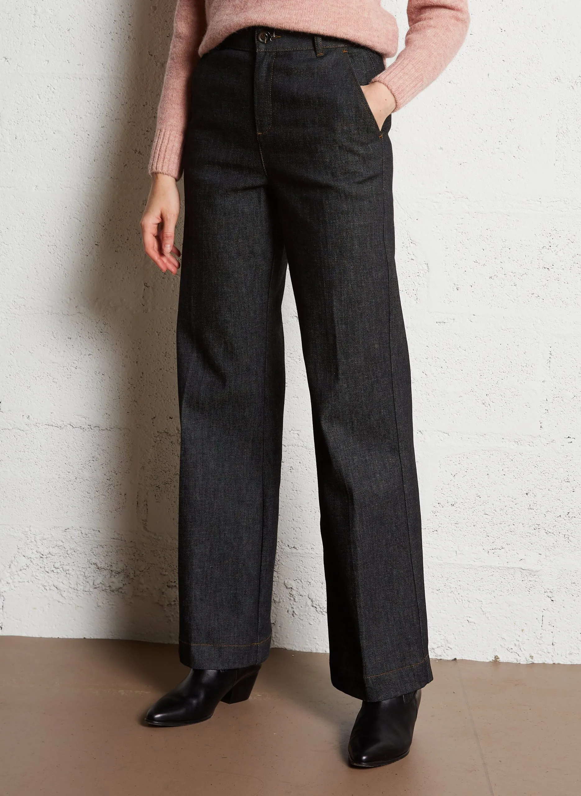 Weit geschnittene Jeans - aus Baumwolle Schwarz CALIFORNIA