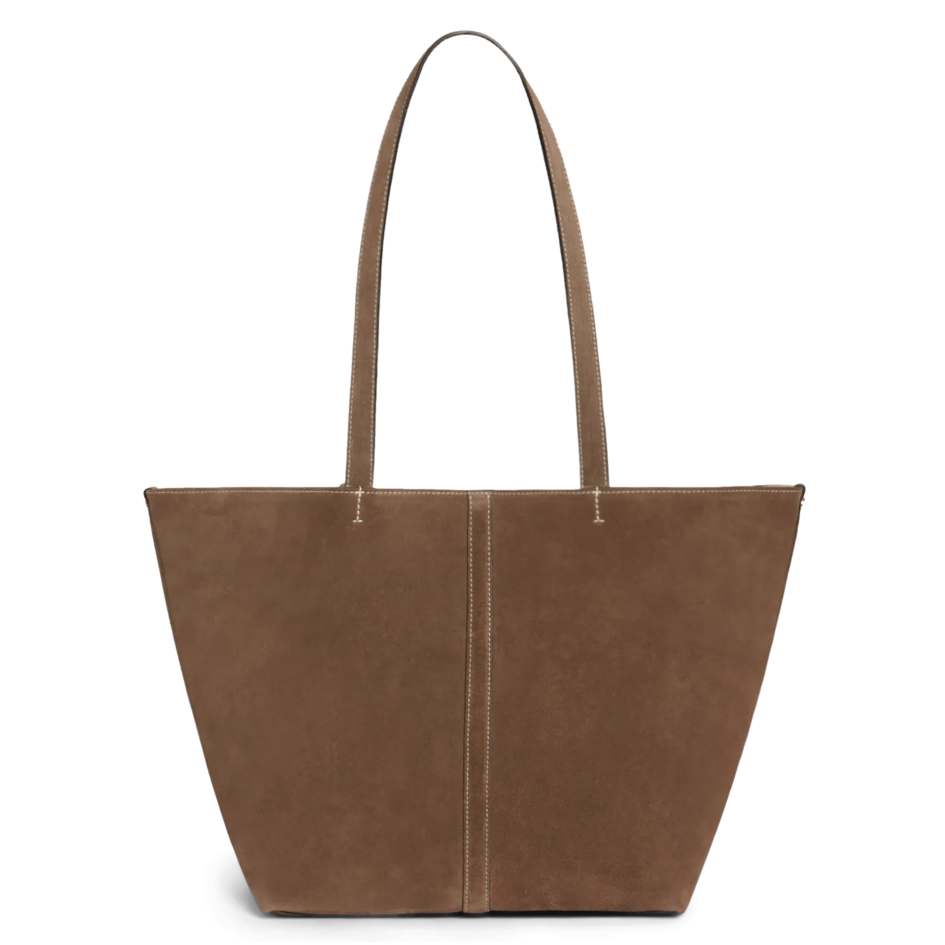 Shopper aus Veloursleder Braun TOTE PM