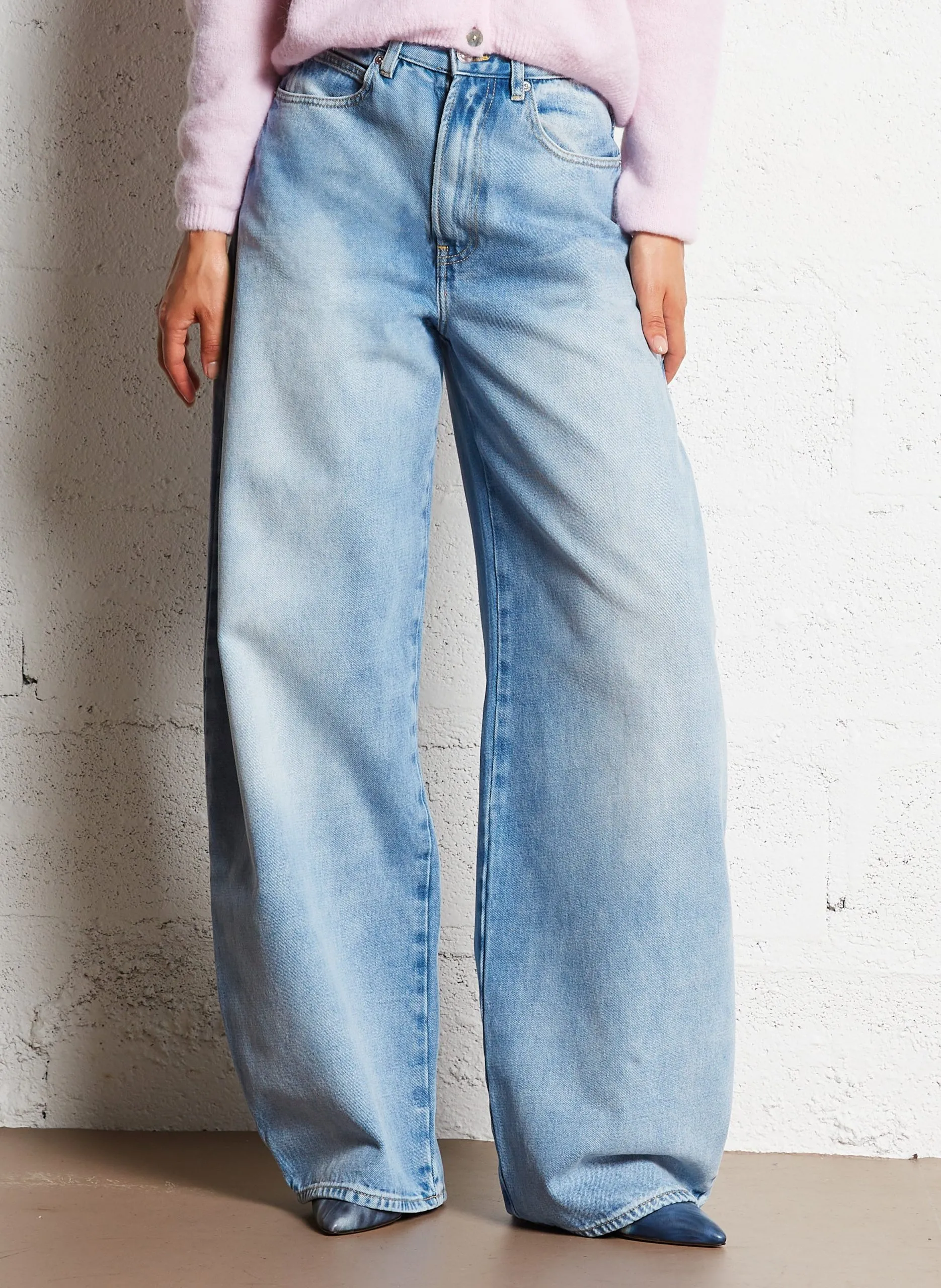 Baggy-Jeans aus Baumwolle Blau MEXICO