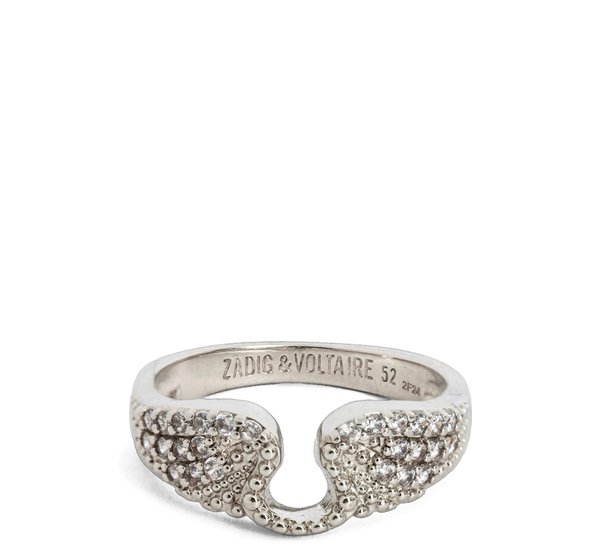 Versilberter Ring Grau ROCK