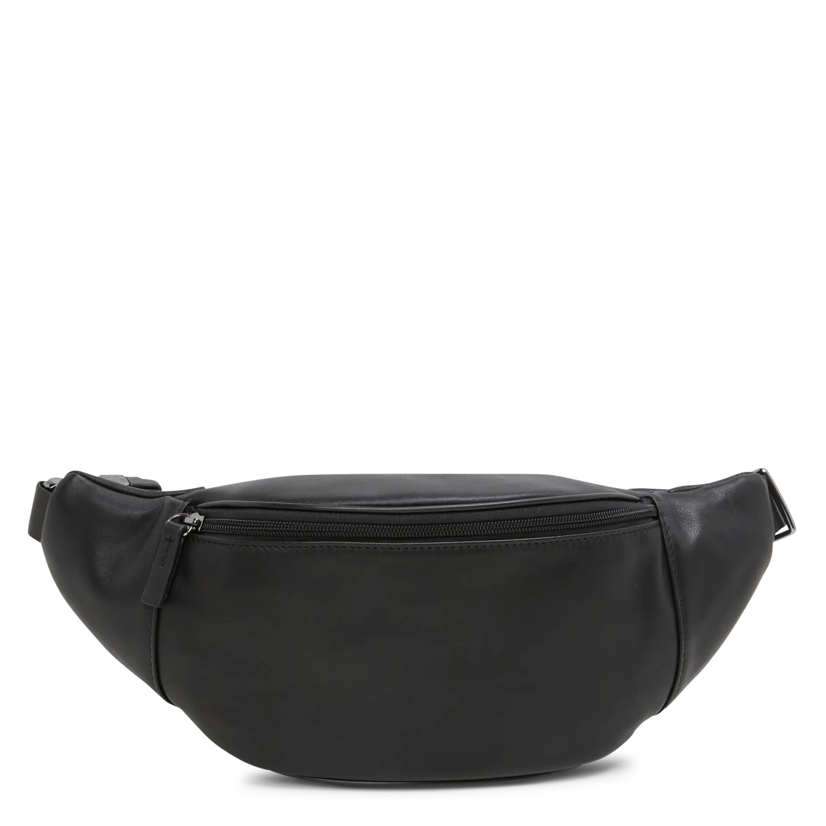 Hüfttasche aus Leder Schwarz