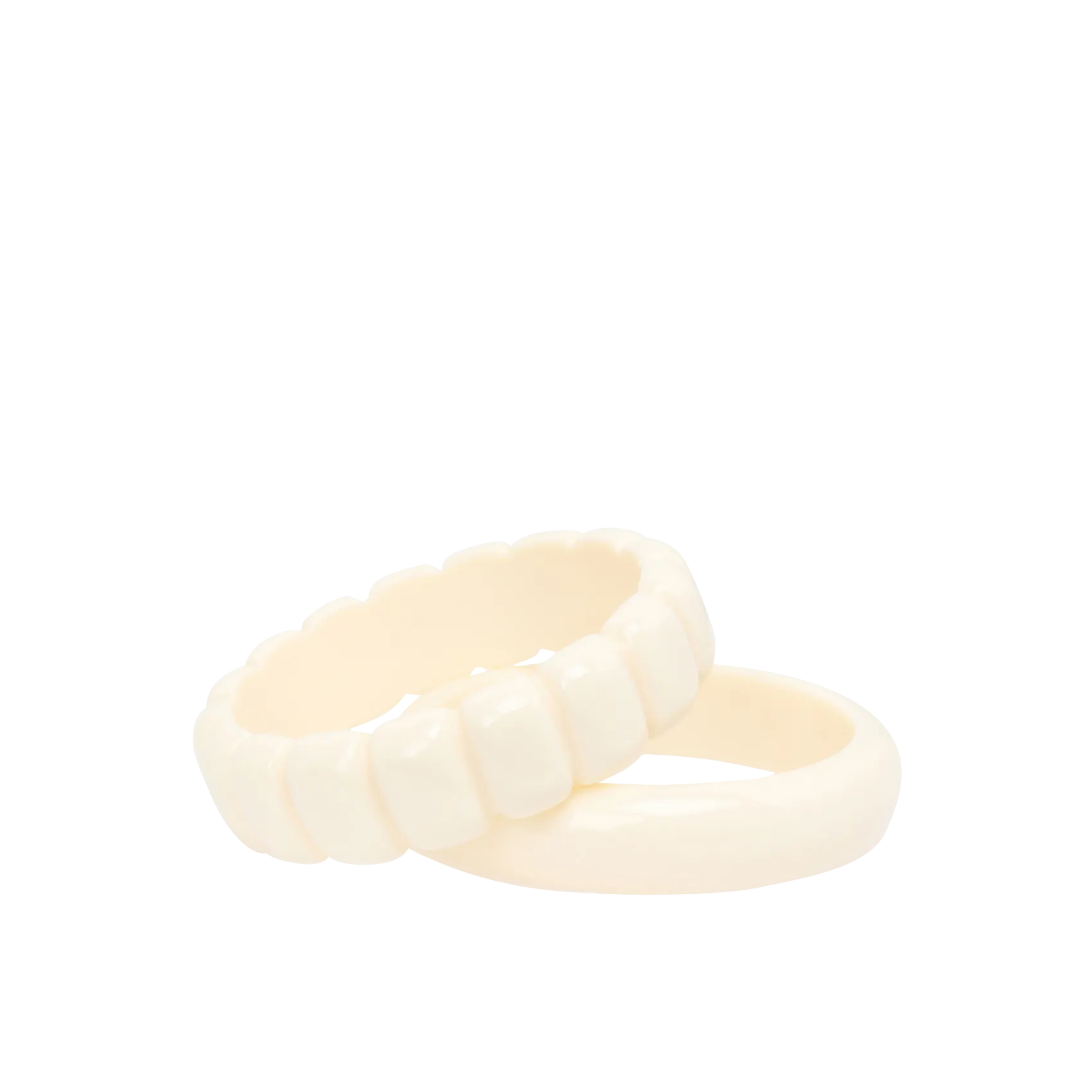 2er-Set Armreife Weiss MILANN