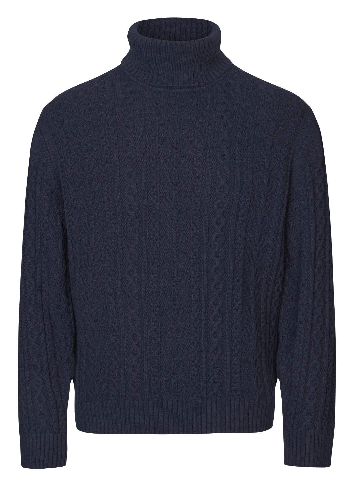Rollkragenpullover Regular Blau SAKOREY