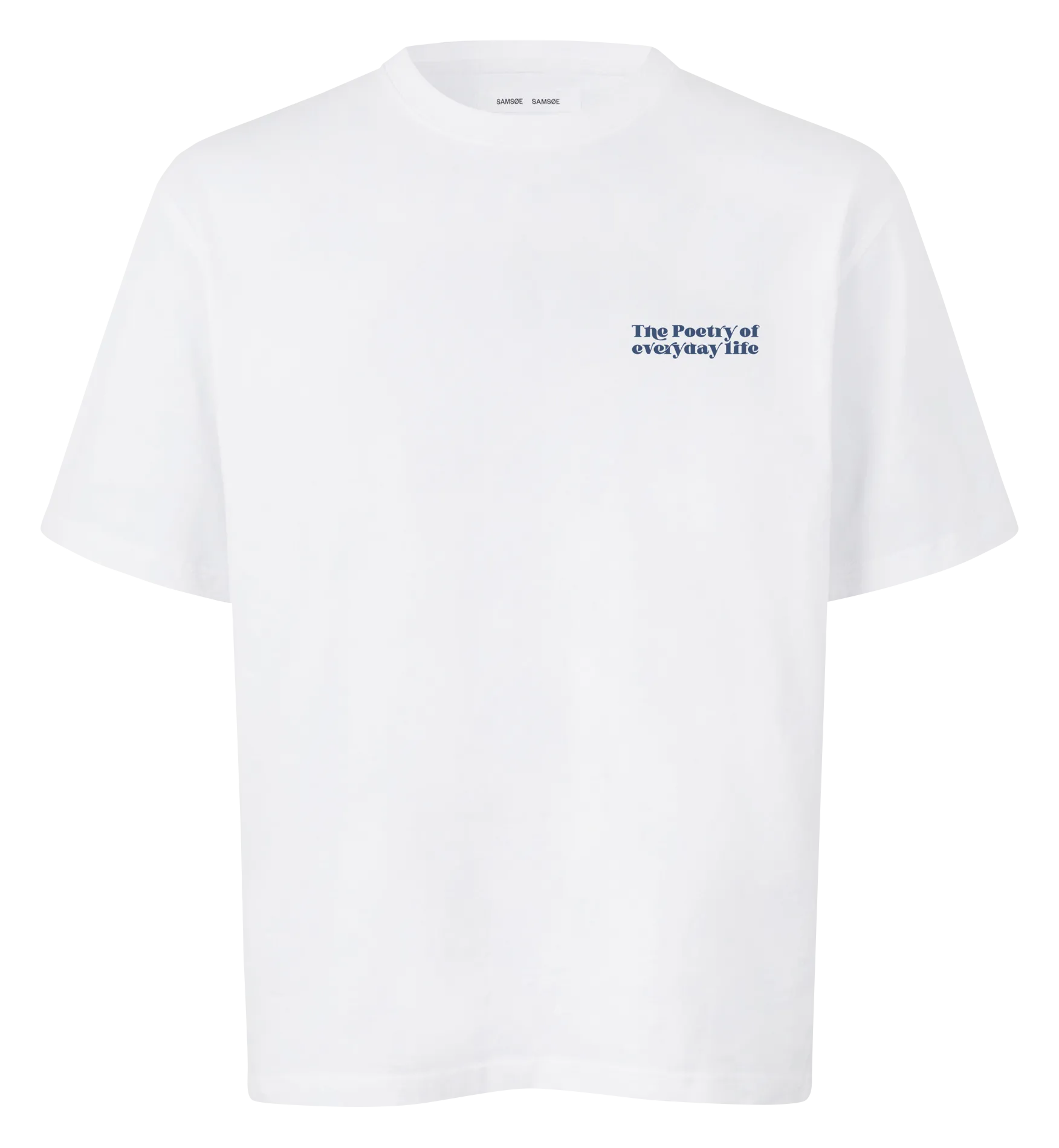 Bedrucktes Kurzarm-T-Shirt aus Bio-Baumwolle Weiss SAPOETRY