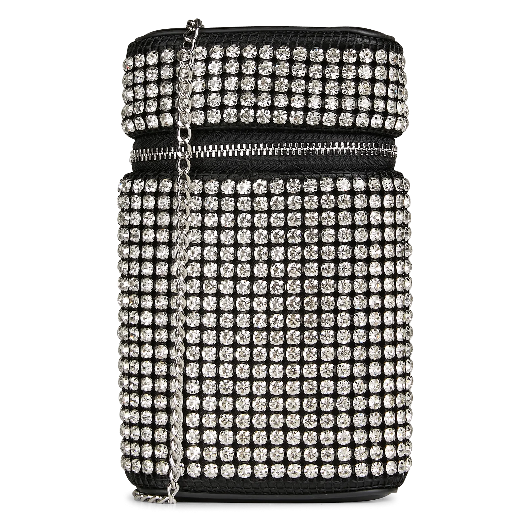 Handytasche mit Strass Schwarz