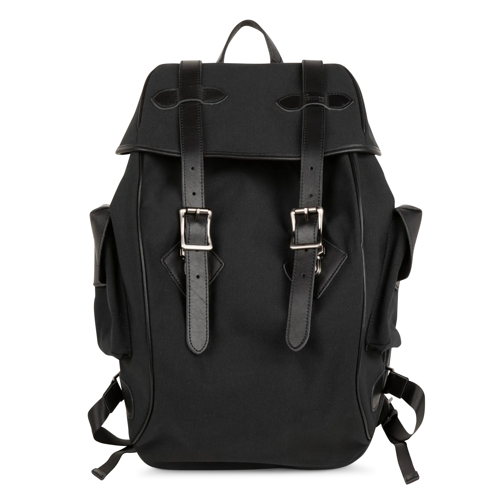 Rucksack aus zweifarbigem Leder Schwarz OMEGA