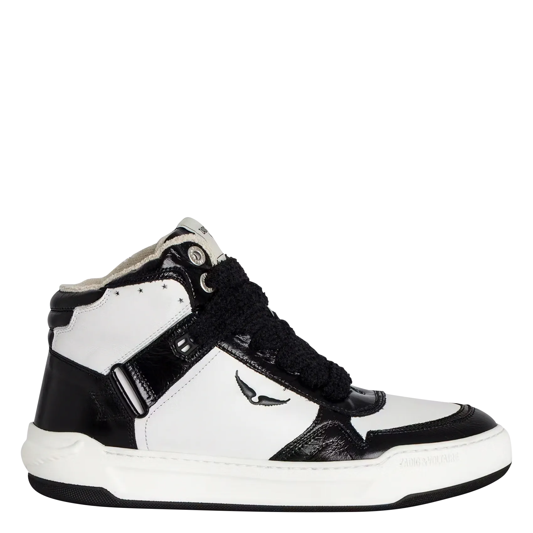 Adventure 2.0 Cupsole - Hohe Ledersneaker Schwarz HIGH WINGS