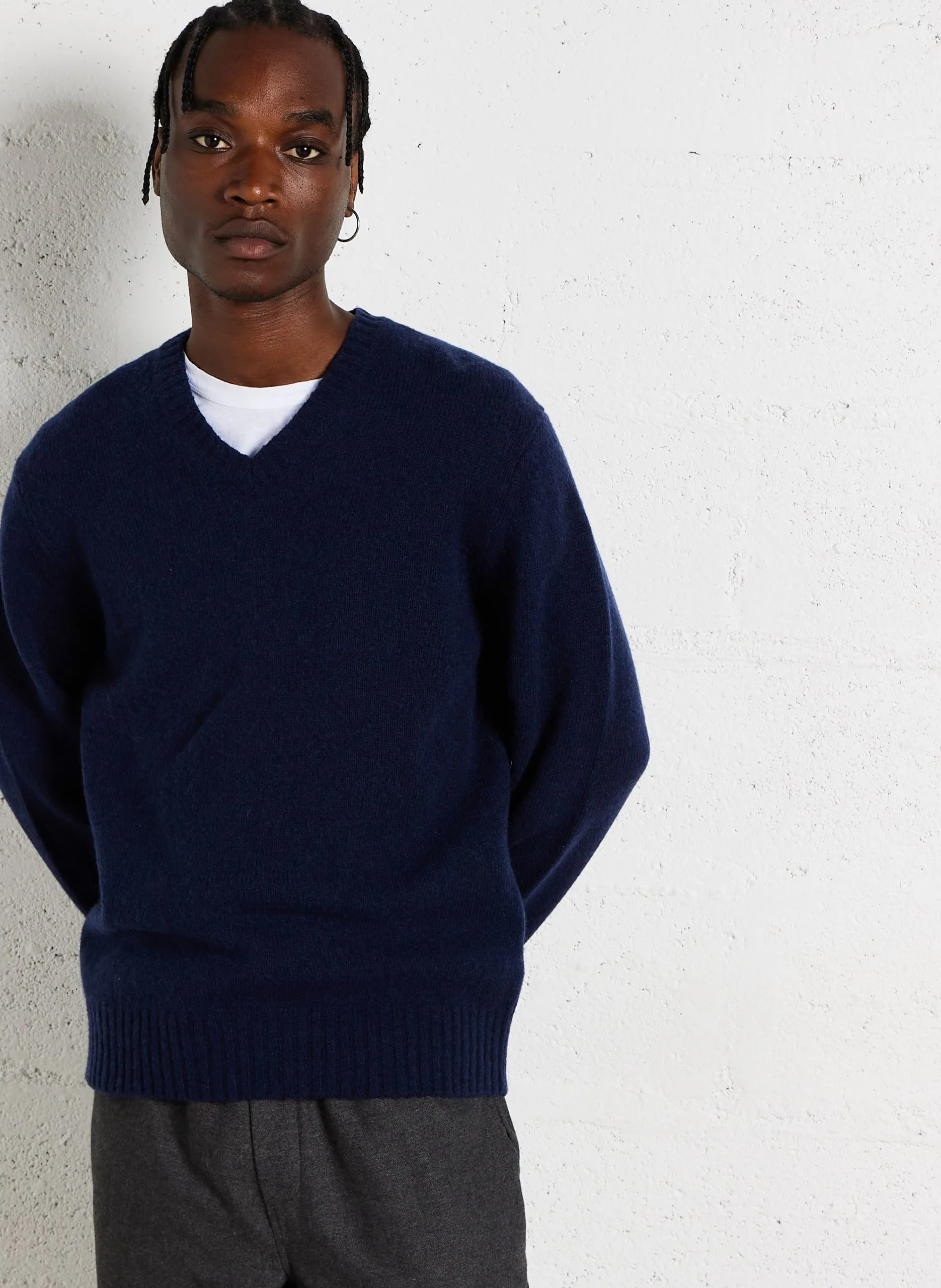 Pullover aus Schurwolle Blau SHETLAND