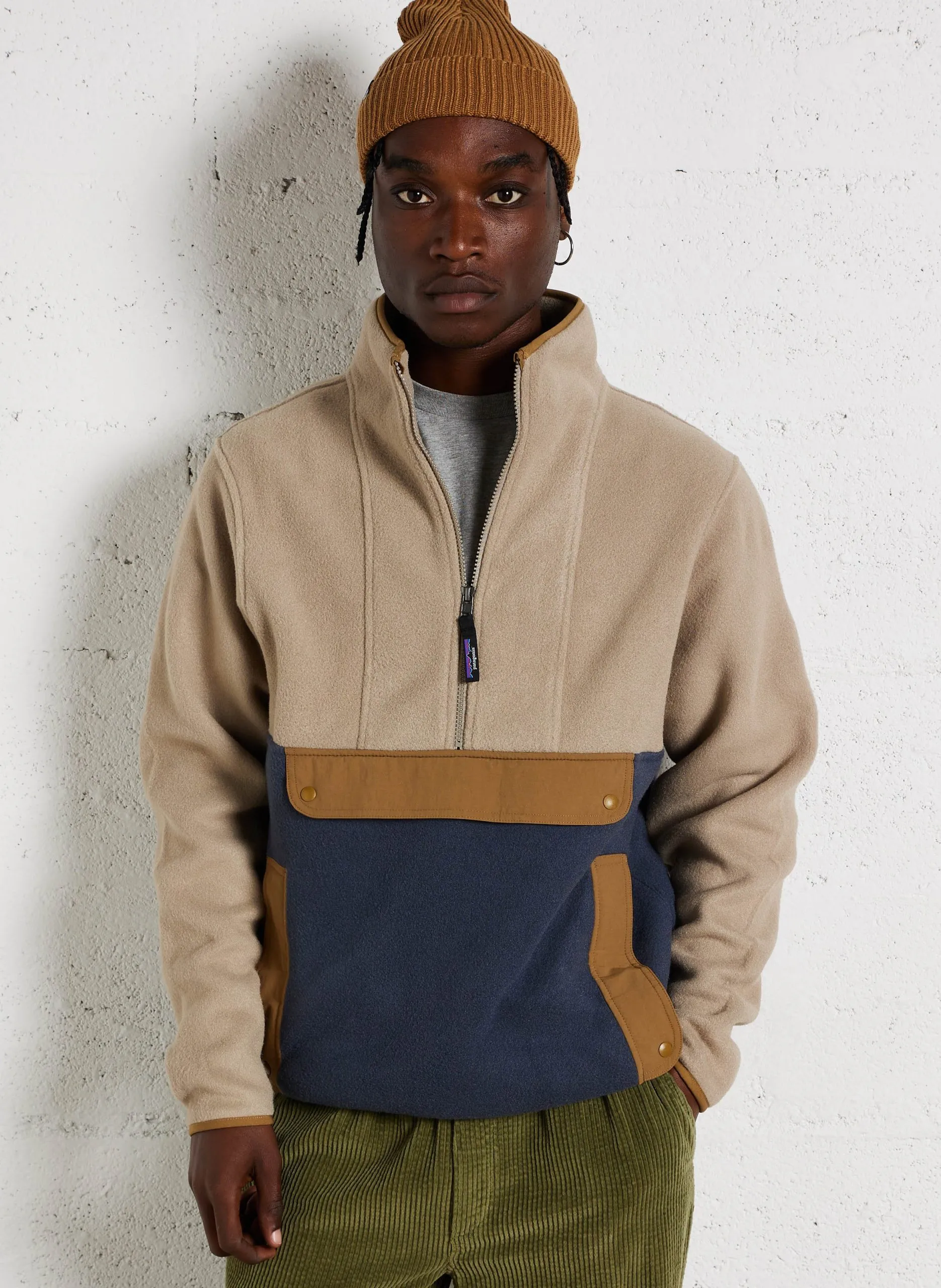Fleece Blau Synch Anorak