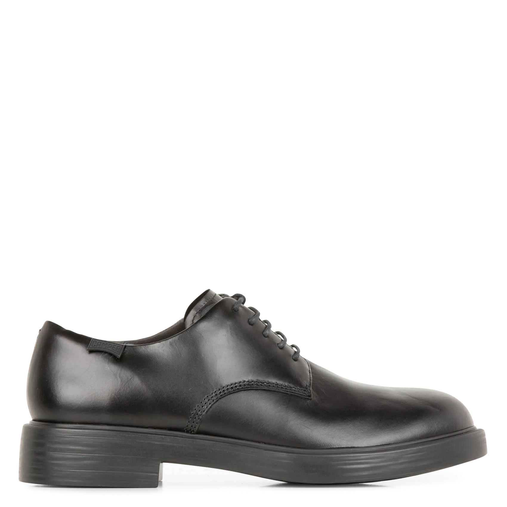 Mokassins mit runder Spitze aus Leder Schwarz DEAN