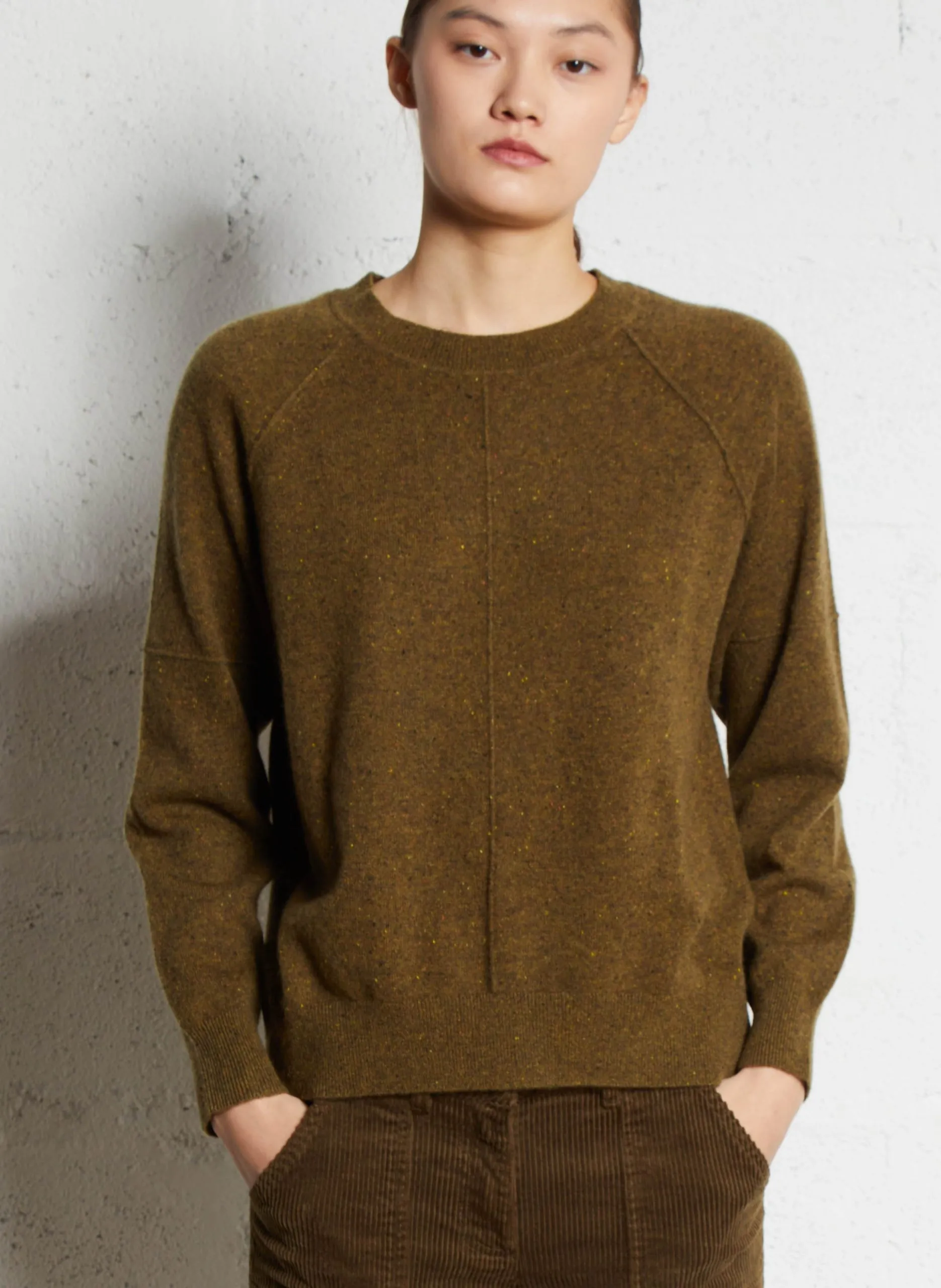 Ciel - Kaschmirpullover mit Rundhalsausschnitt Grun ARY BIS