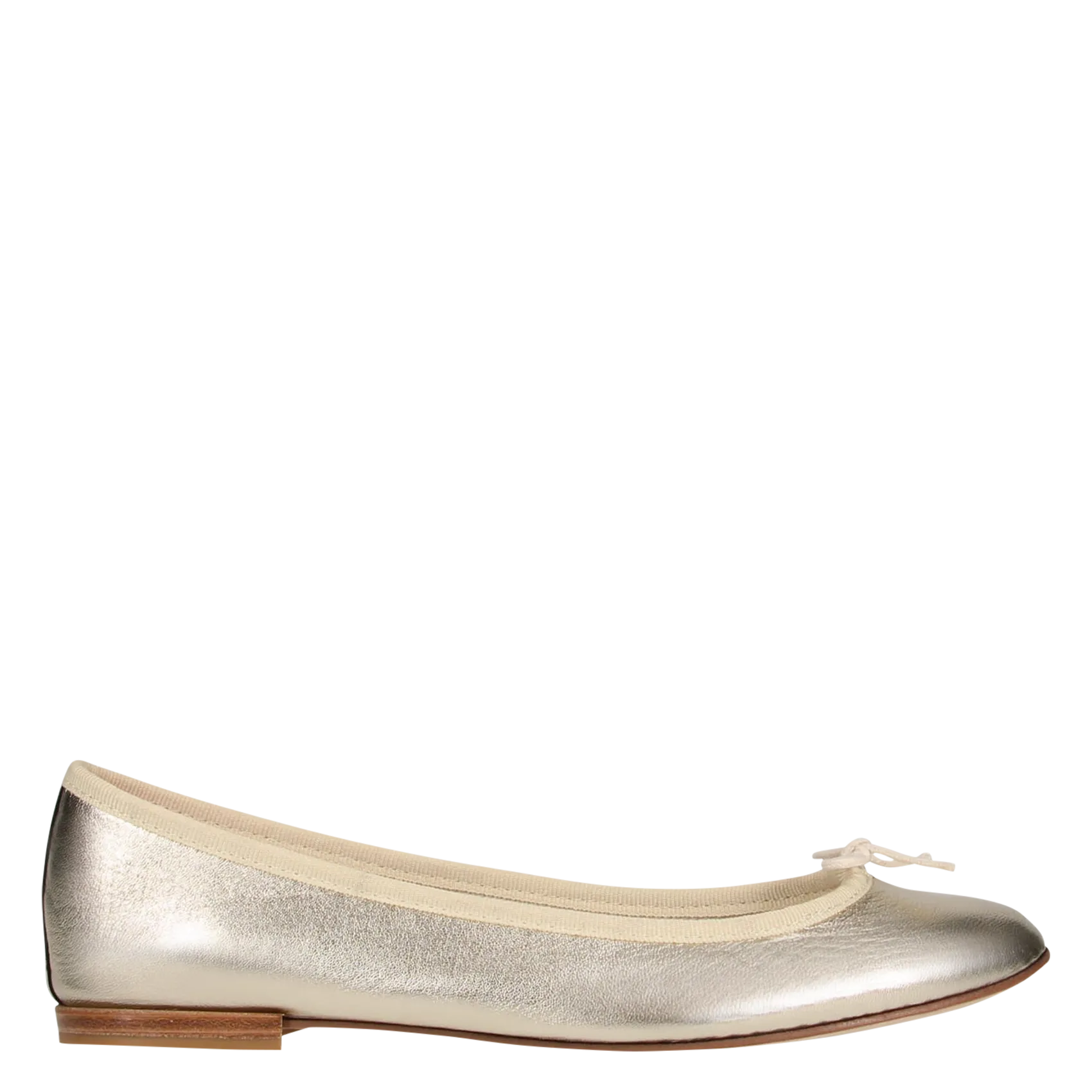 Ballerinas aus Metallic-Leder Golden CENDRILLON