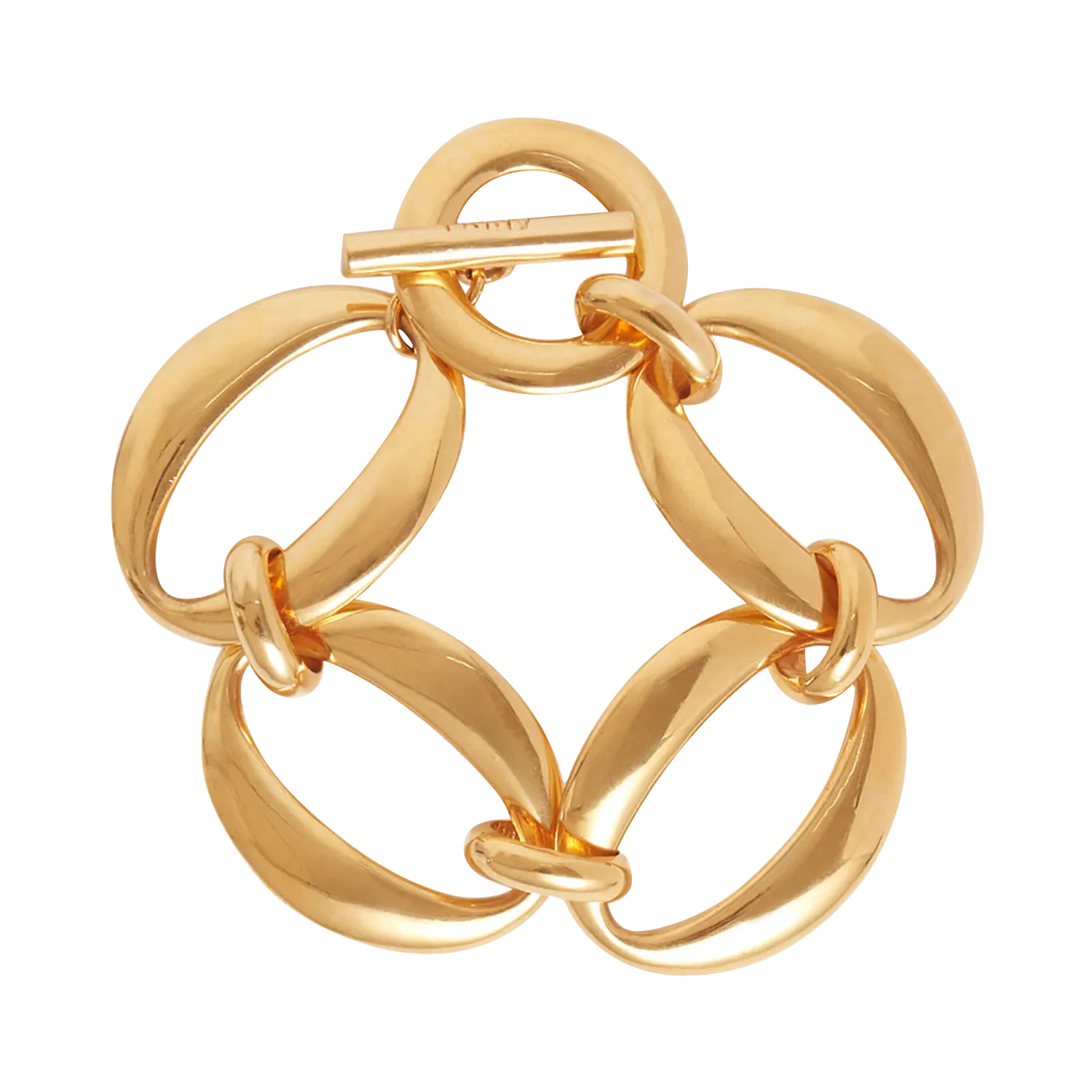 Armband aus vergoldetem Messing Golden