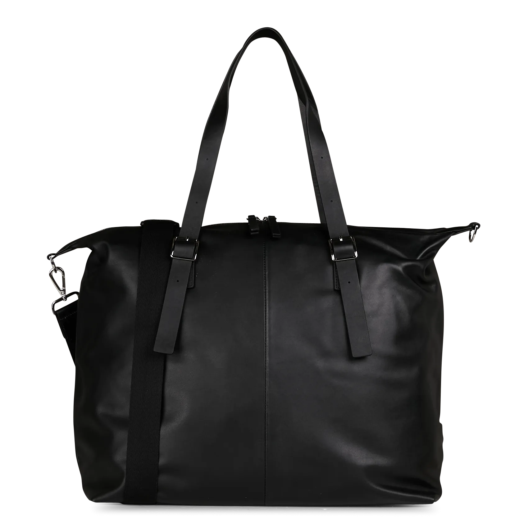 Weekender aus Leder Schwarz