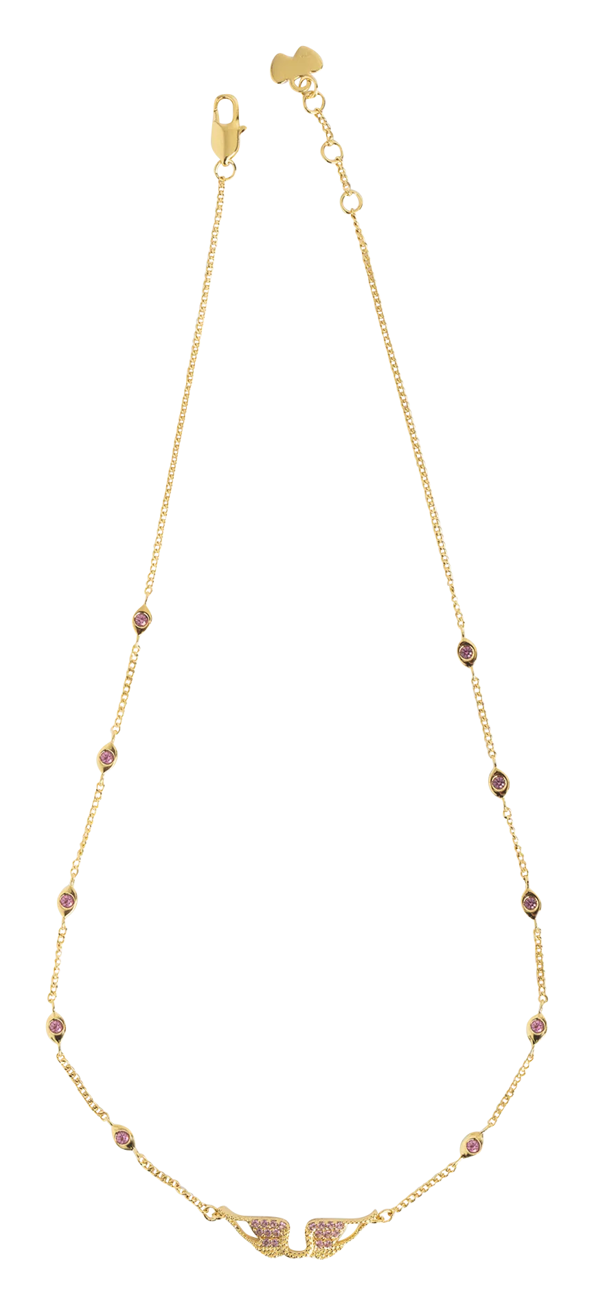 Strasshalskette Gelb ROCK