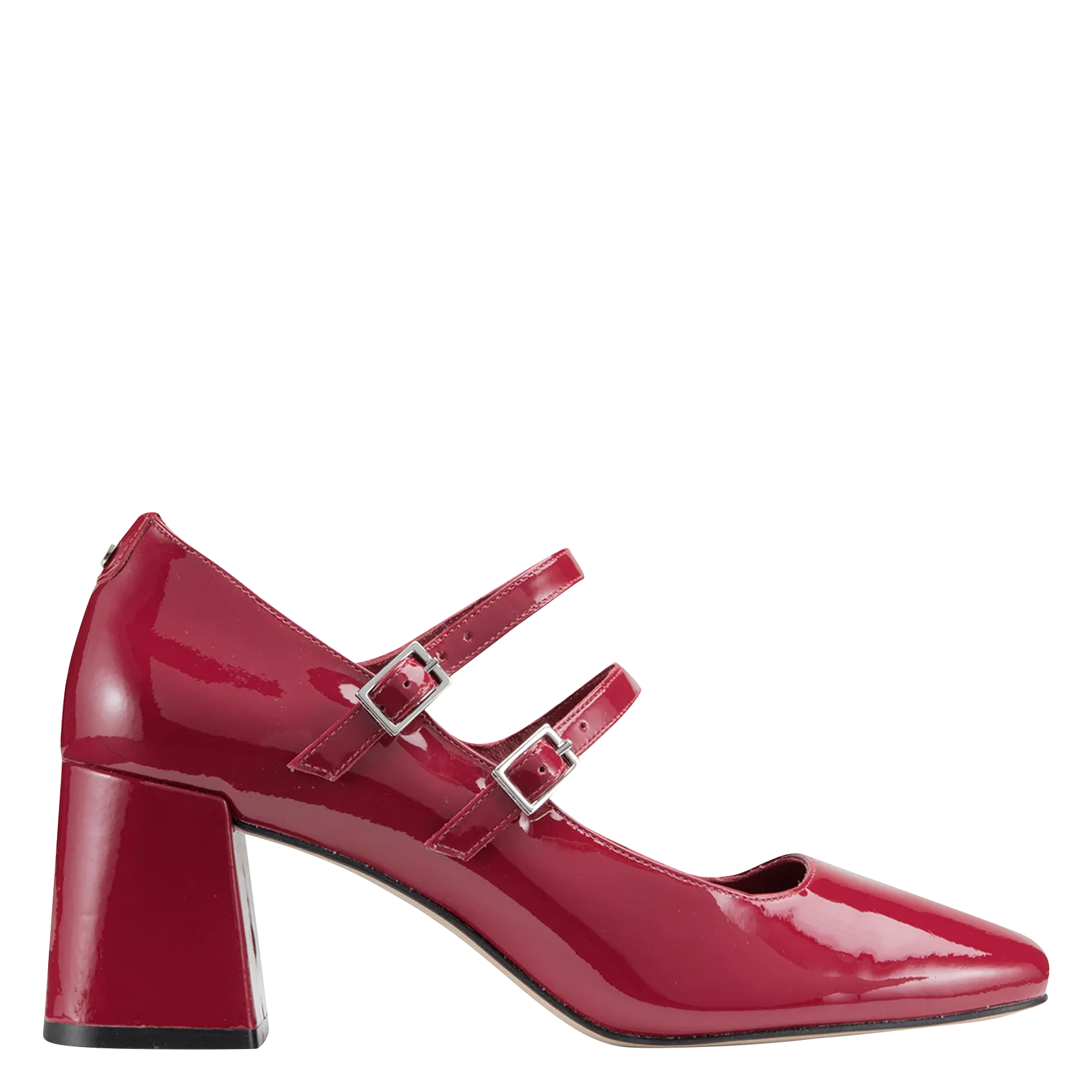 Riemchenschuhe aus Lackleder Rot BLANCHE