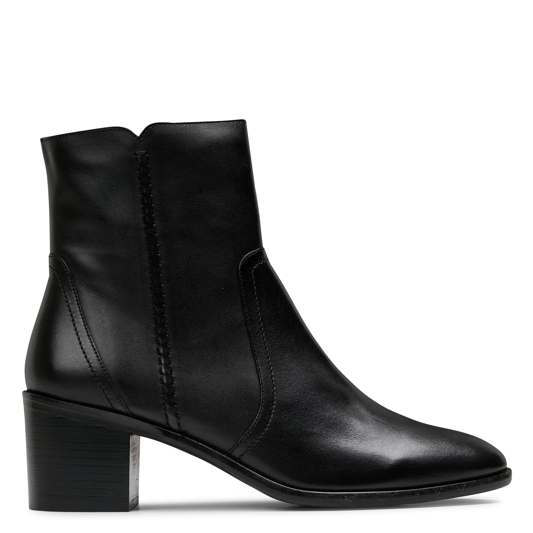 Bostiche - Wildleder-Stiefeletten mit Absatz Schwarz SANSA