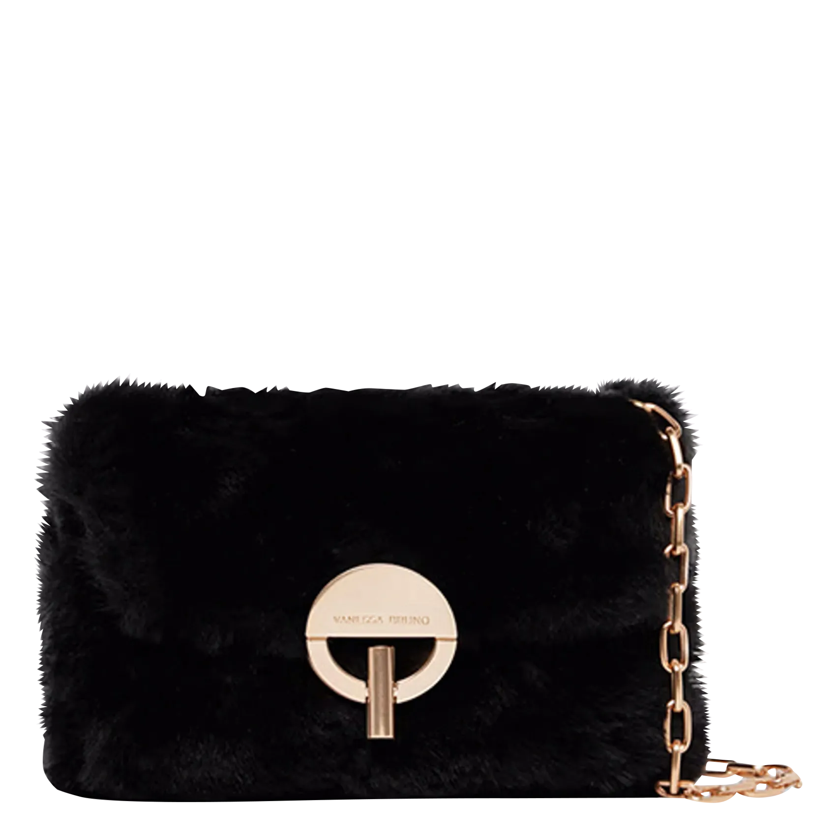 Gesteppte Umhängetasche aus Leder Schwarz NANO MOON