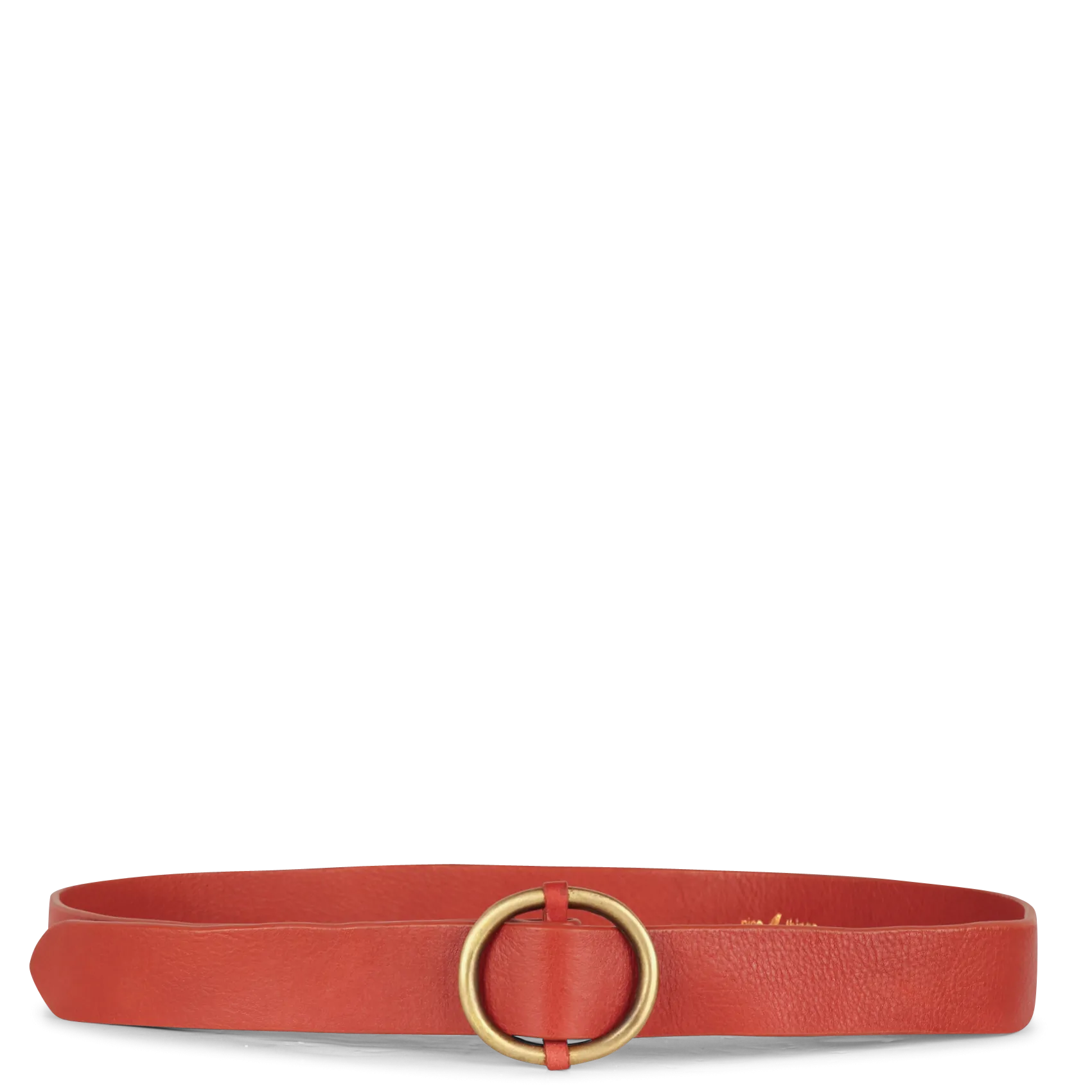 Daughter - Schmaler Ledergürtel Orange