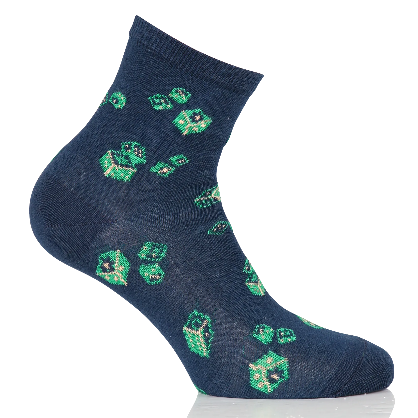 Gemusterte Socken Blau