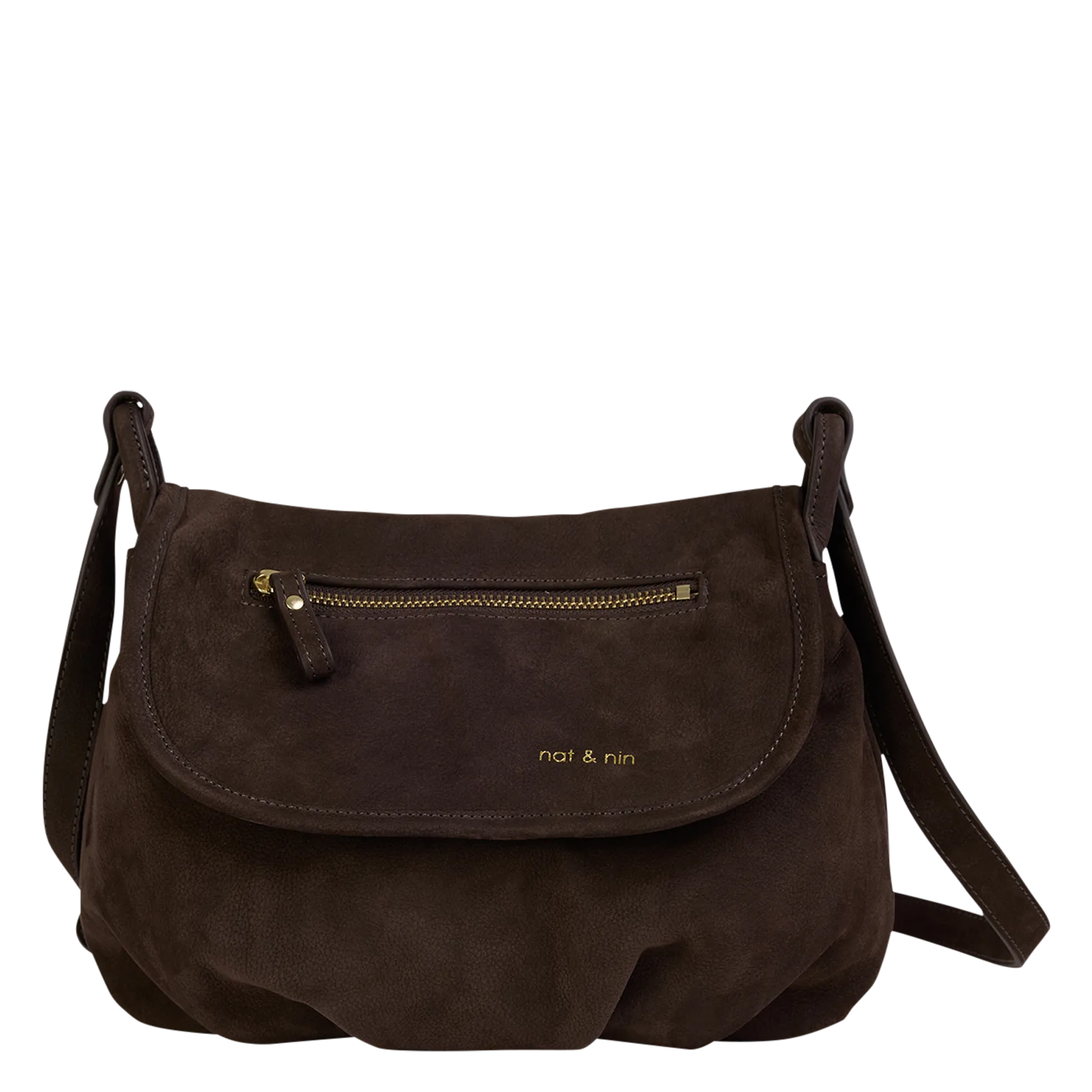 Aktentasche aus Nubukleder Braun JEN