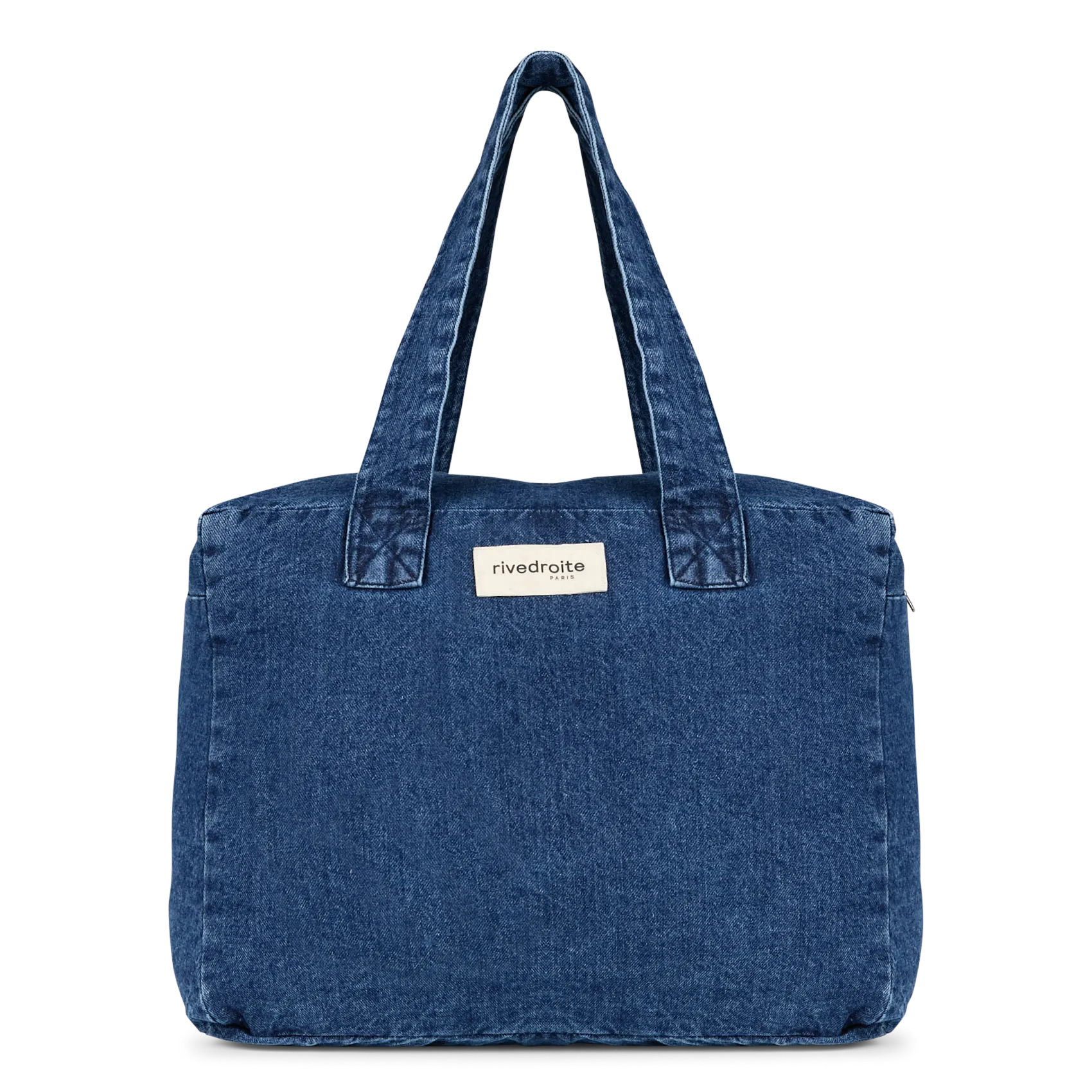 Wochenendtasche aus Baumwoll-Denim Blau CELESTINS